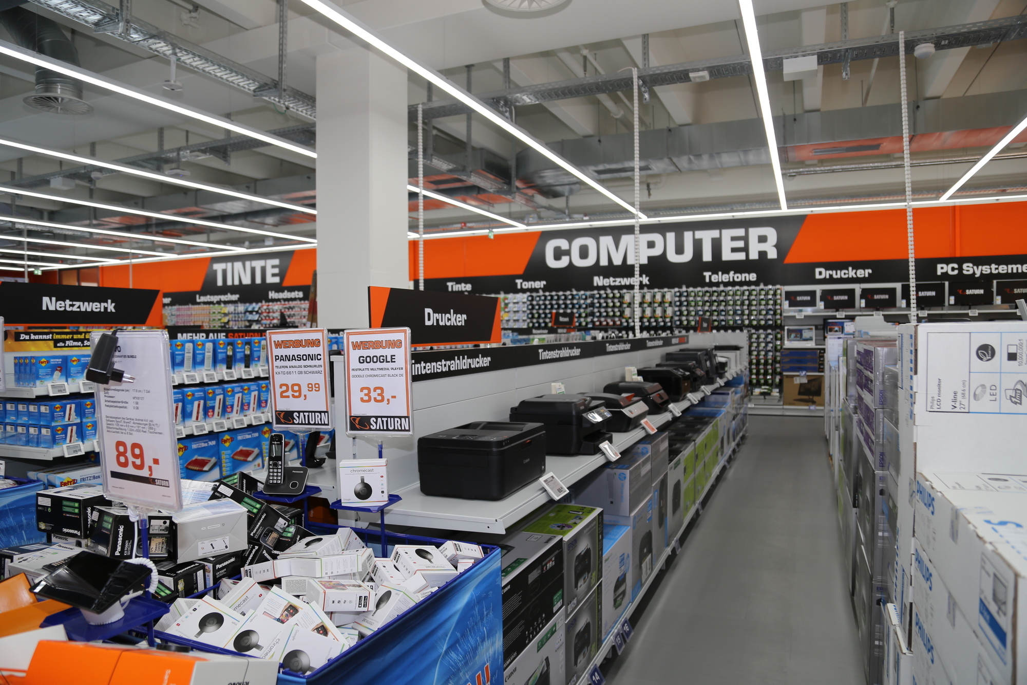 Der neue Saturn Elektrofachmarkt in Friedberg. Foto: Kathrin Buchenroth / B4B WIRTSCHAFTSLEBEN SCHWABEN