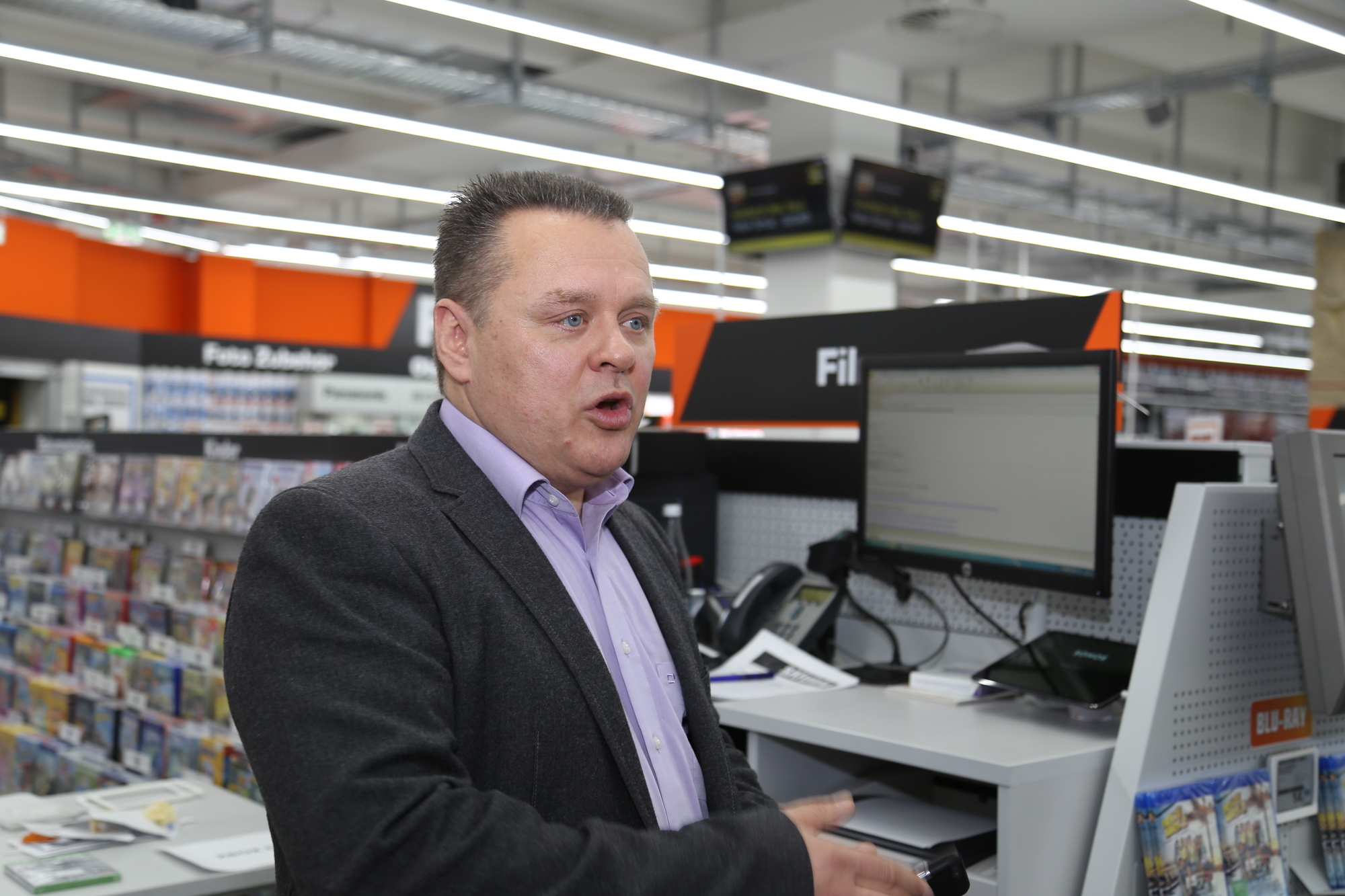 Der neue Saturn Elektrofachmarkt in Friedberg. Foto: Kathrin Buchenroth / B4B WIRTSCHAFTSLEBEN SCHWABEN