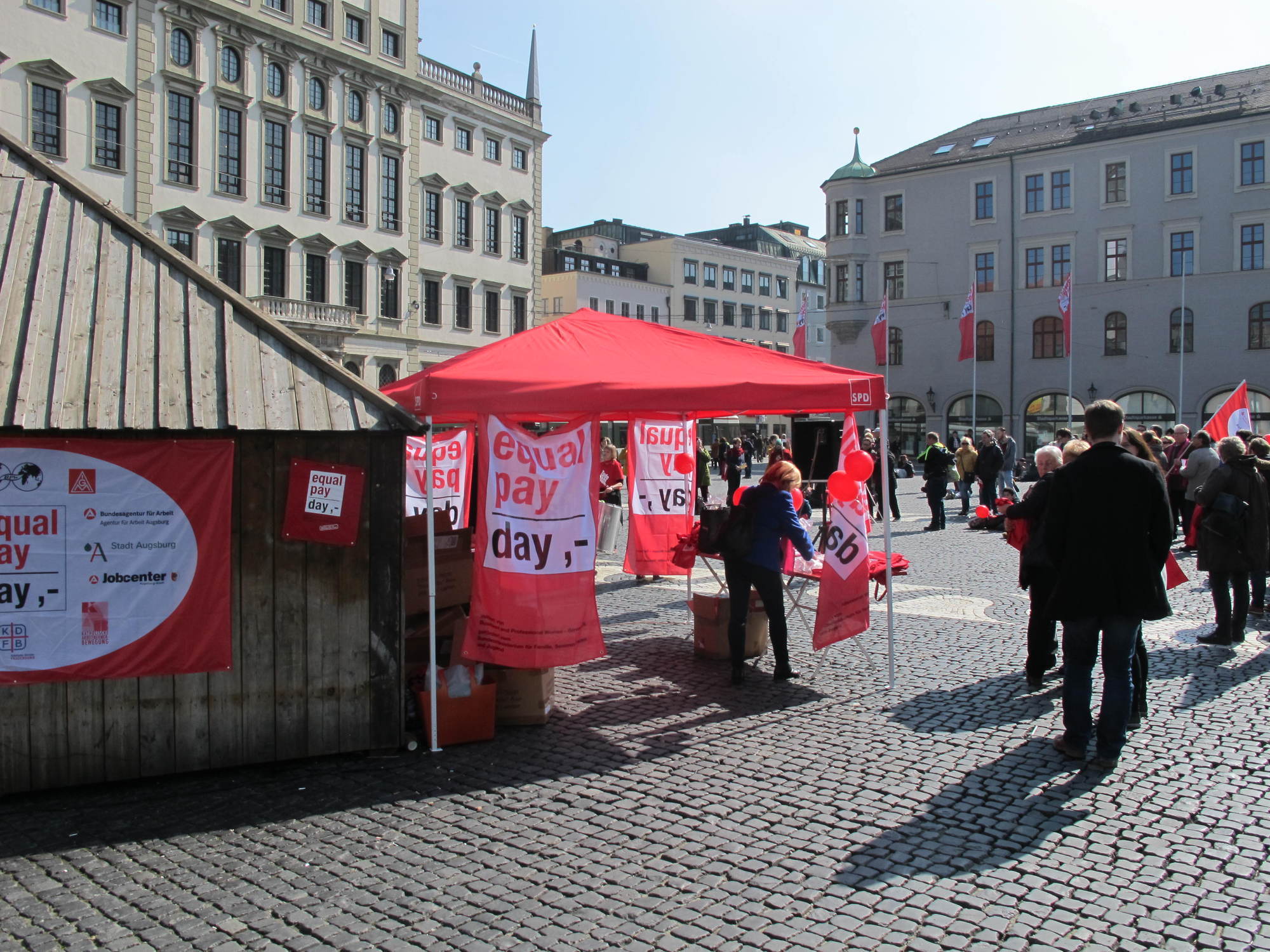 Equal Pay Day 2016 in Augsburg. Foto: B4B WIRTSCHAFTSLEBEN SCHWABEN