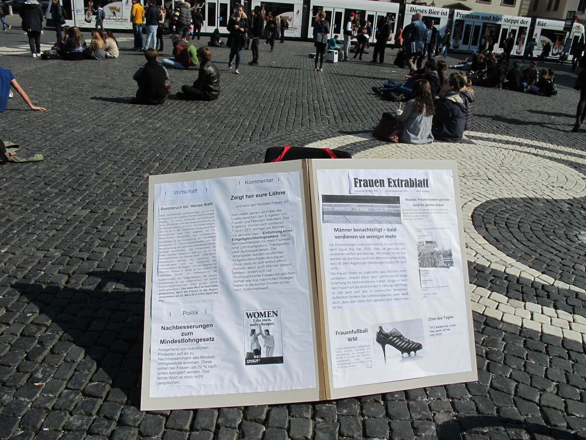Equal Pay Day 2016 in Augsburg. Foto: B4B WIRTSCHAFTSLEBEN SCHWABEN