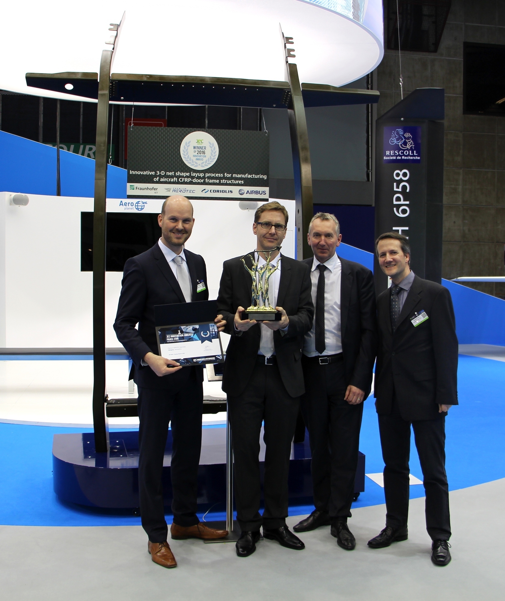Premium AEROTEC erhält JEC Innovation Award in Paris. Foto: Premium AEROTEC