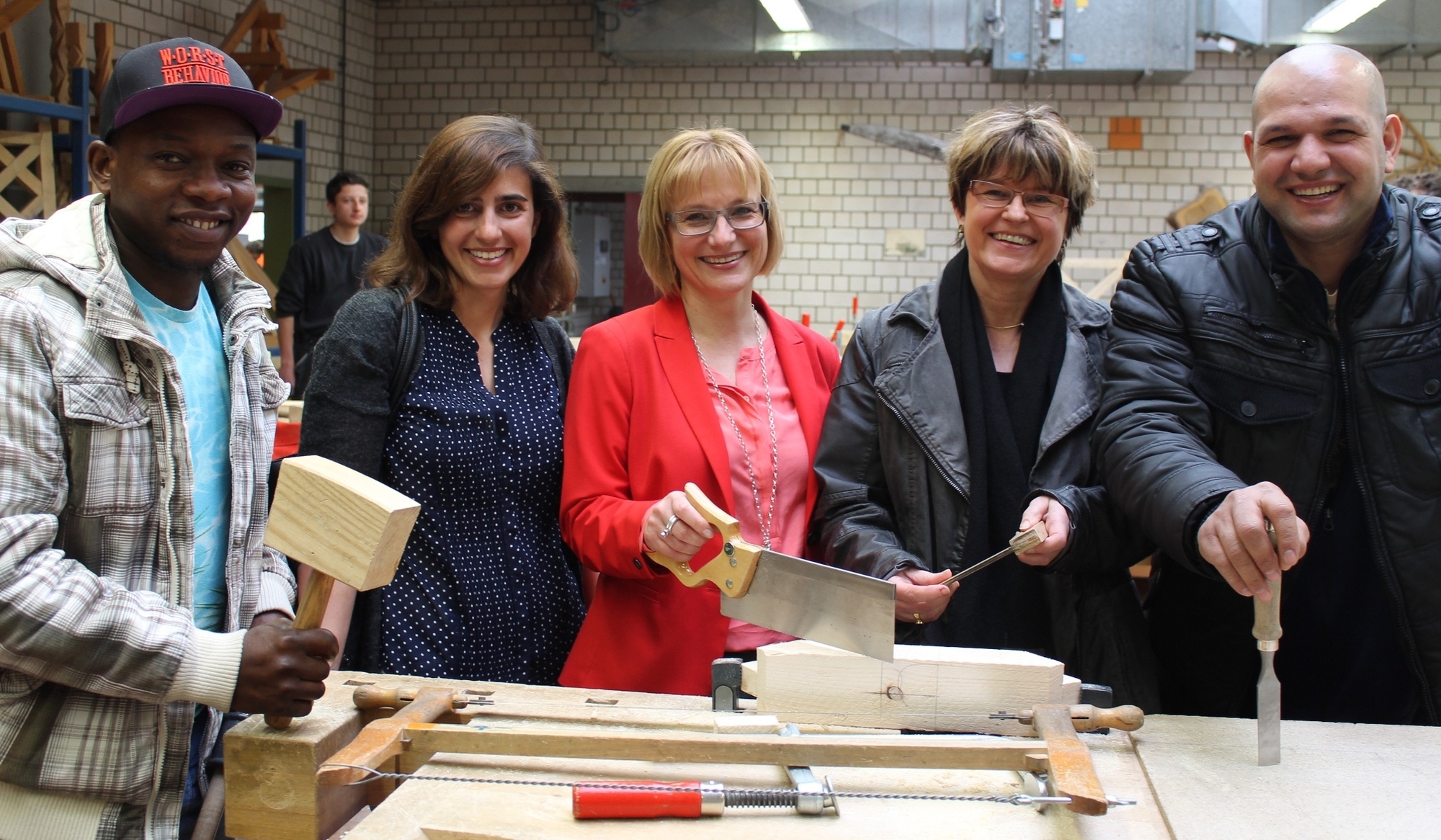 Jack Iyoka, Jasmin Baccelliere, Gabriele Fuchs, Dorothea Ewers und Yuriy Gemedzhiev. Foto: HWK Ulm