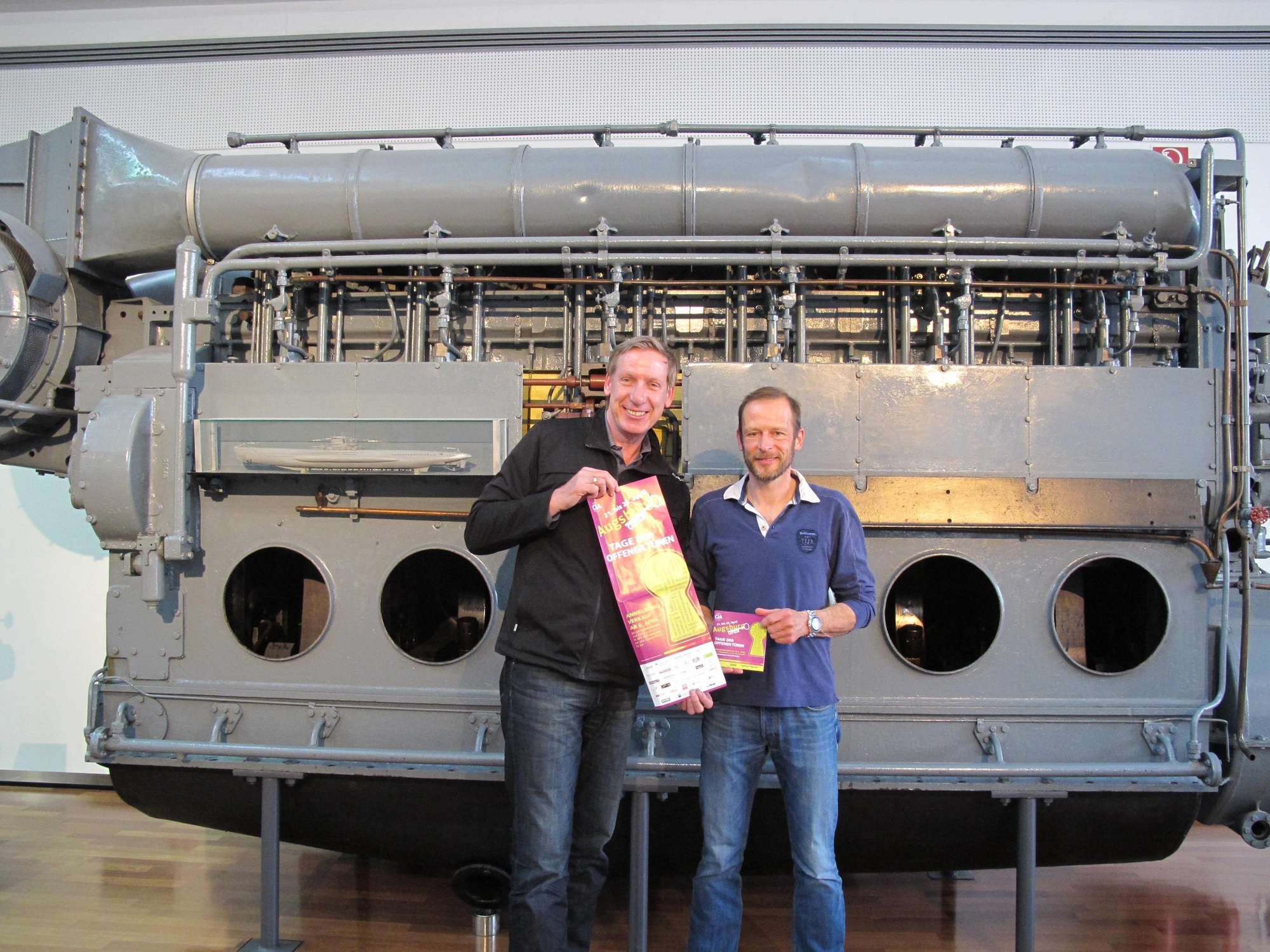 Heinz Stinglwagner und Bernd Beigl freuen sich auf Augsburg Open. Foto: B4B WIRTSCHAFTSLEBEN SCHWABEN