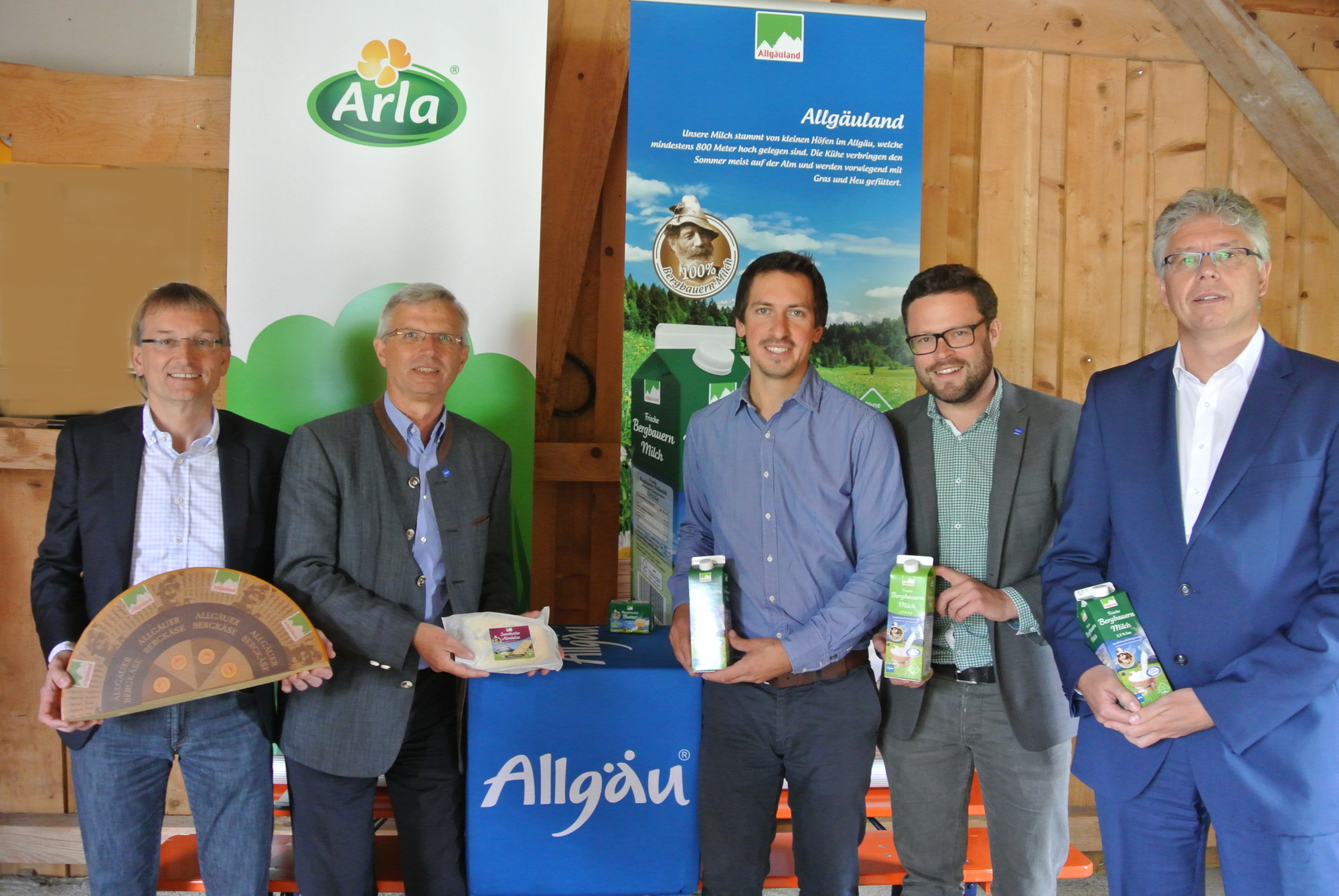 Wolfgang Rommel, Bernhard Joachim, Christian Gabler, Stefan Egenter, Jörg van Loock. Foto: Allgäu GmbH