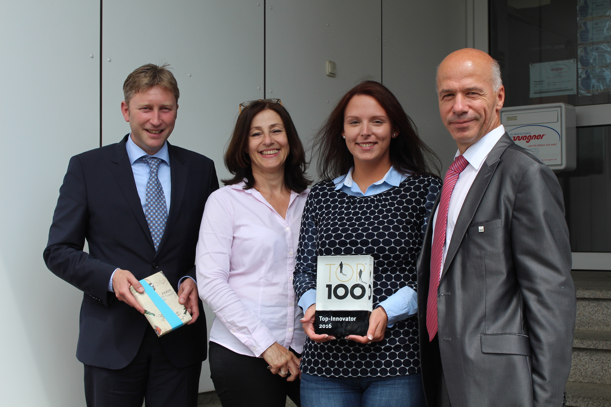 Richard Greiner, Susanne Mullack, Jenny Rüchel und Andreas Wagner. Foto: Stadt Neusäß