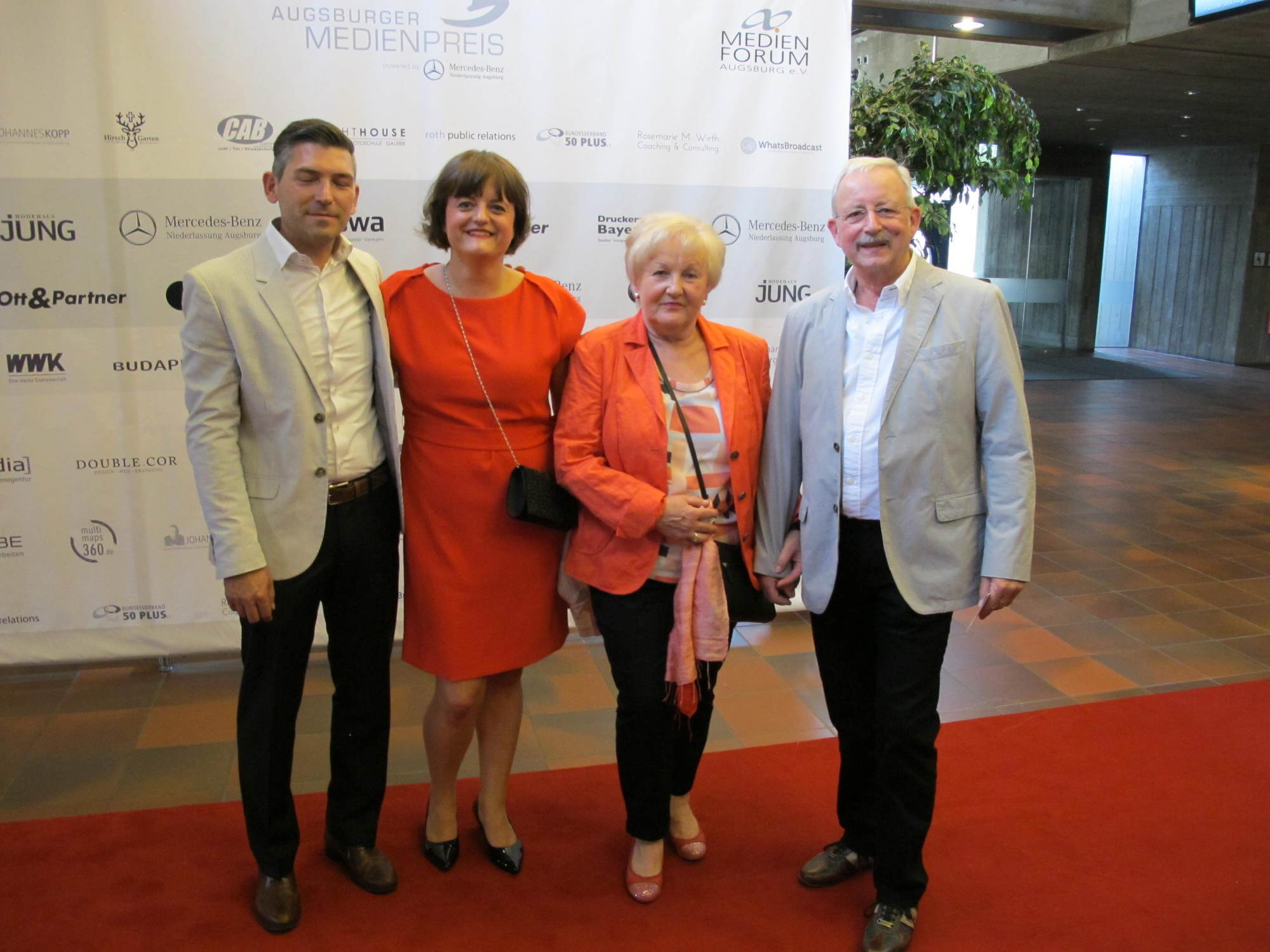 Der Augsburger Medienpreis 2016 fand am 8. Juli im Kongress am Park statt. Foto: B4B WIRTSCHAFTSLEBEN SCHWABEN