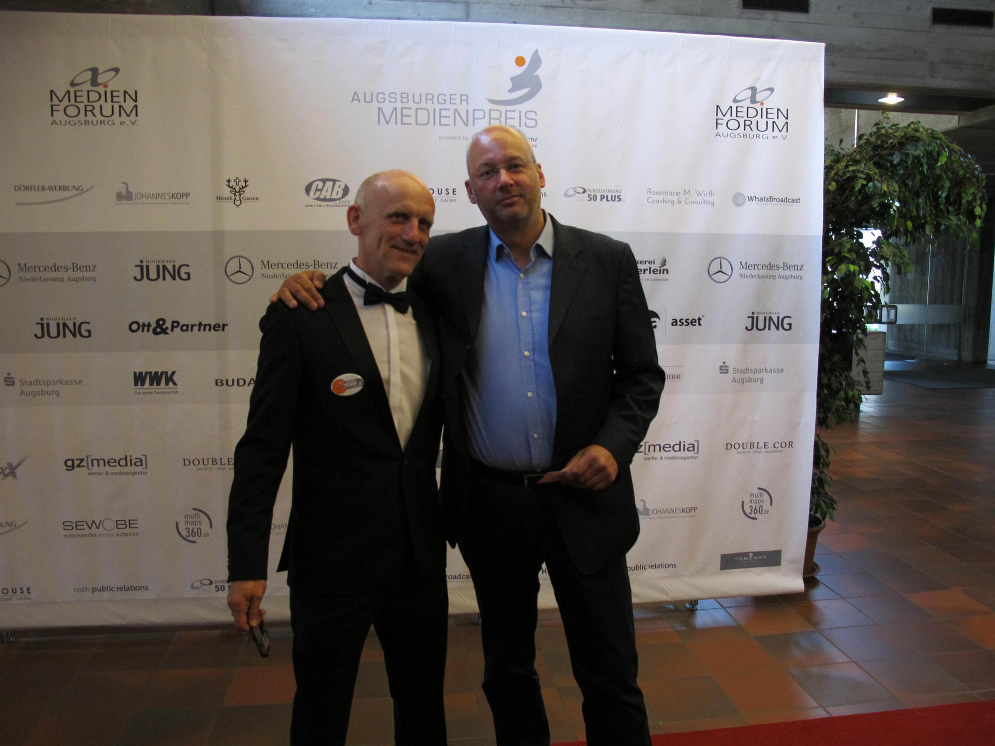 Der Augsburger Medienpreis 2016 fand am 8. Juli im Kongress am Park statt. Foto: B4B WIRTSCHAFTSLEBEN SCHWABEN