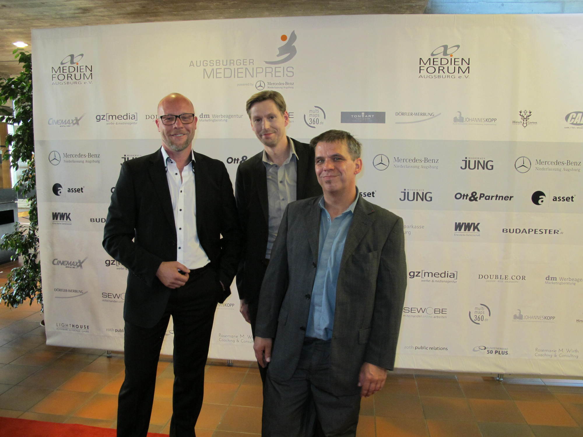 Der Augsburger Medienpreis 2016 wurde am 8. Juli im Kongress am Park verliehen. Foto: B4B WIRTSCHAFTSLEBEN SCHWABEN