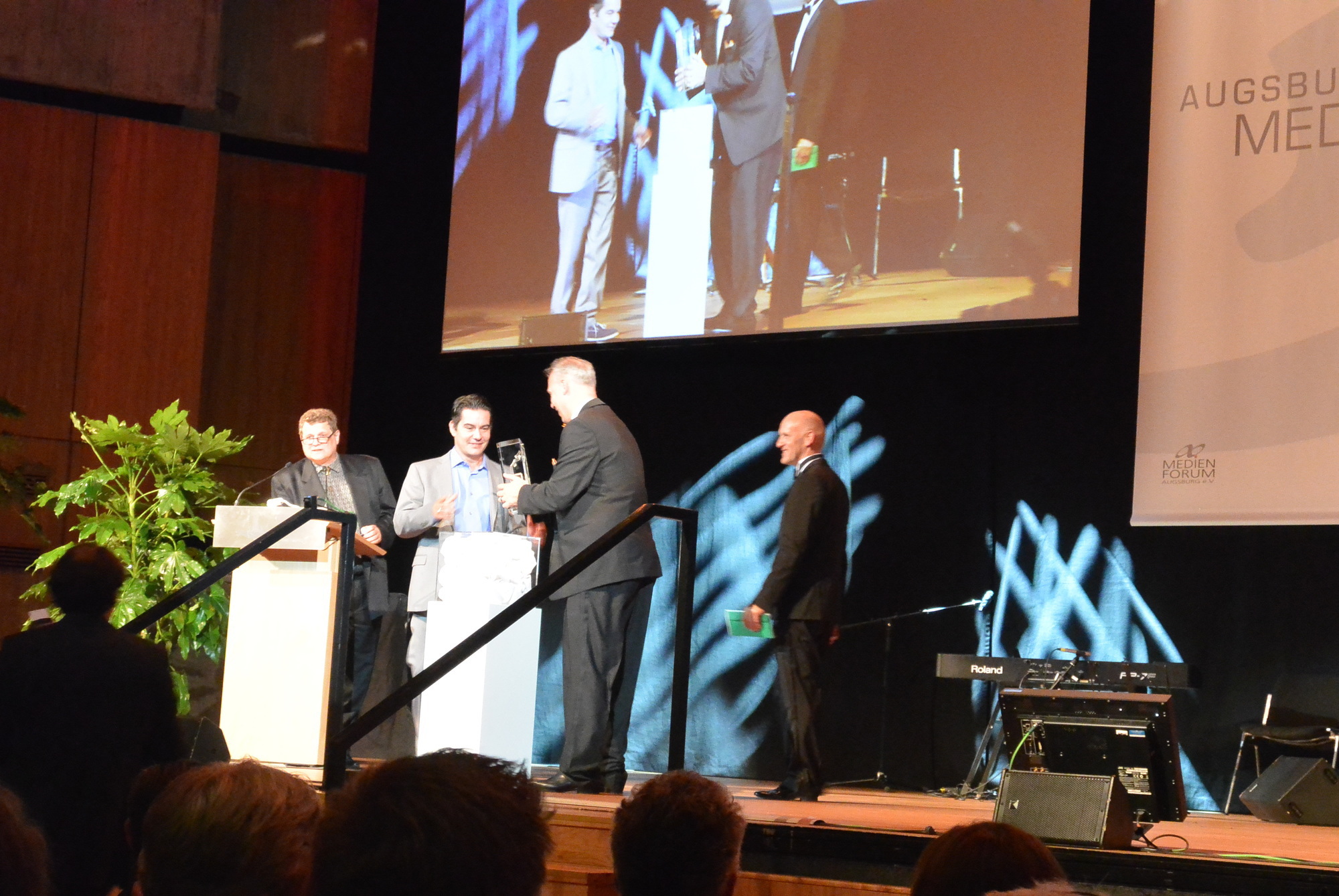 Der Augsburger Medienpreis 2016 wurde am 8. Juli im Kongress am Park verliehen. Foto: B4B WIRTSCHAFTSLEBEN SCHWABEN