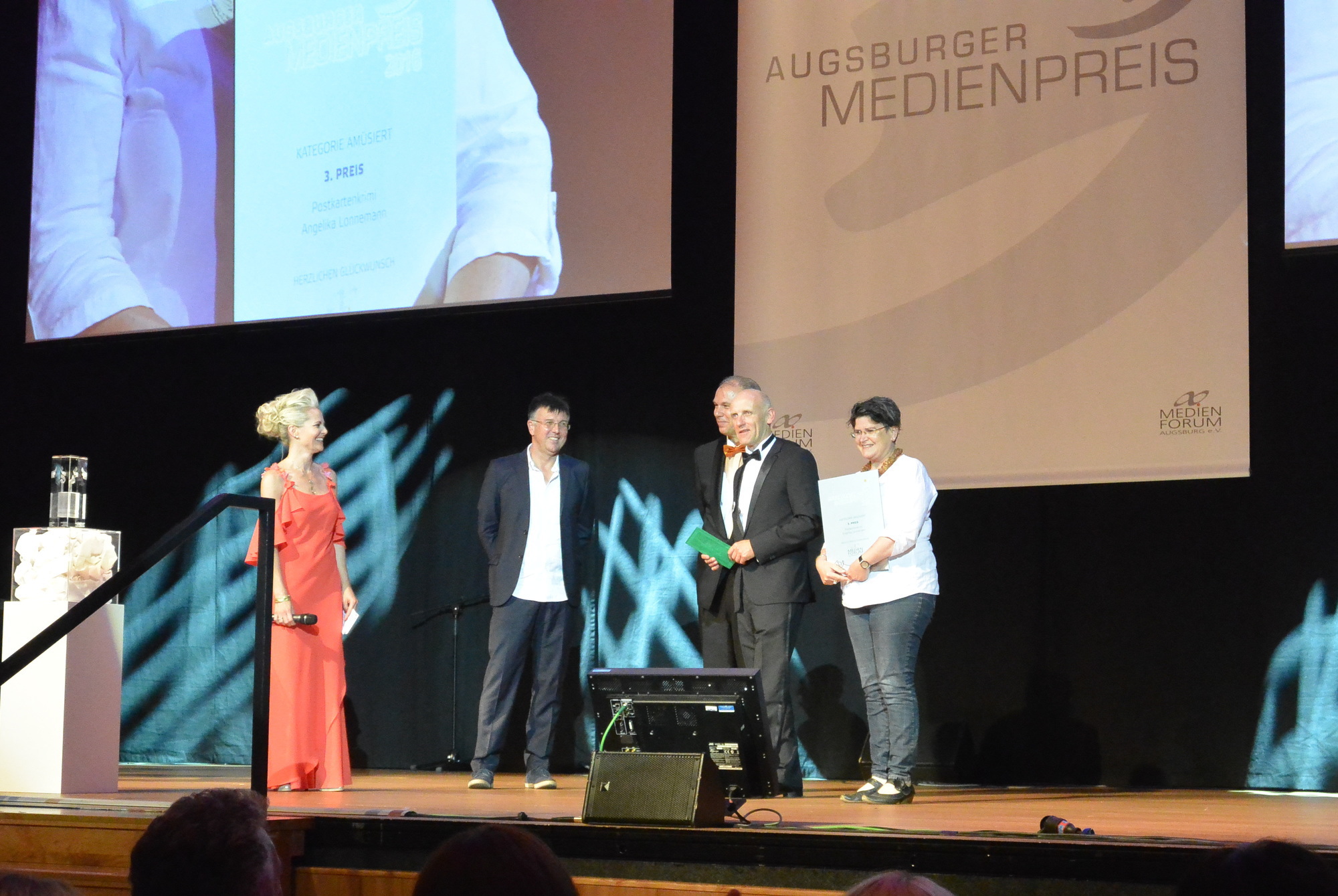Der Augsburger Medienpreis 2016 wurde am 8. Juli im Kongress am Park verliehen. Foto: B4B WIRTSCHAFTSLEBEN SCHWABEN