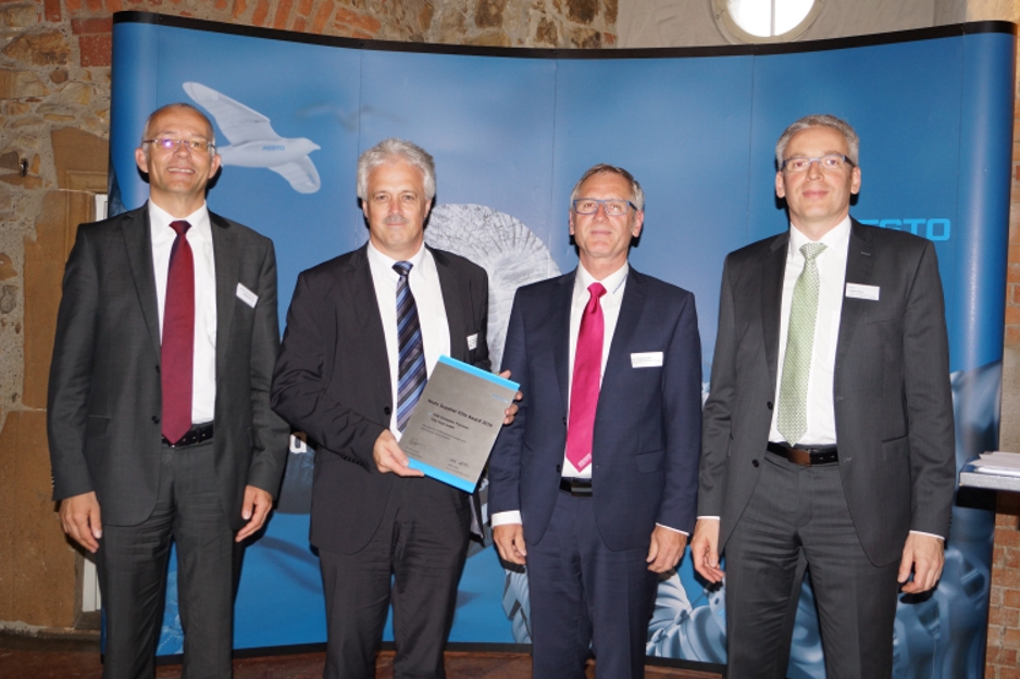 SPN erhält den "Festo Supplier Award 2016". Foto: SPN Schwaben Präzision Fritz Hopf GmbH