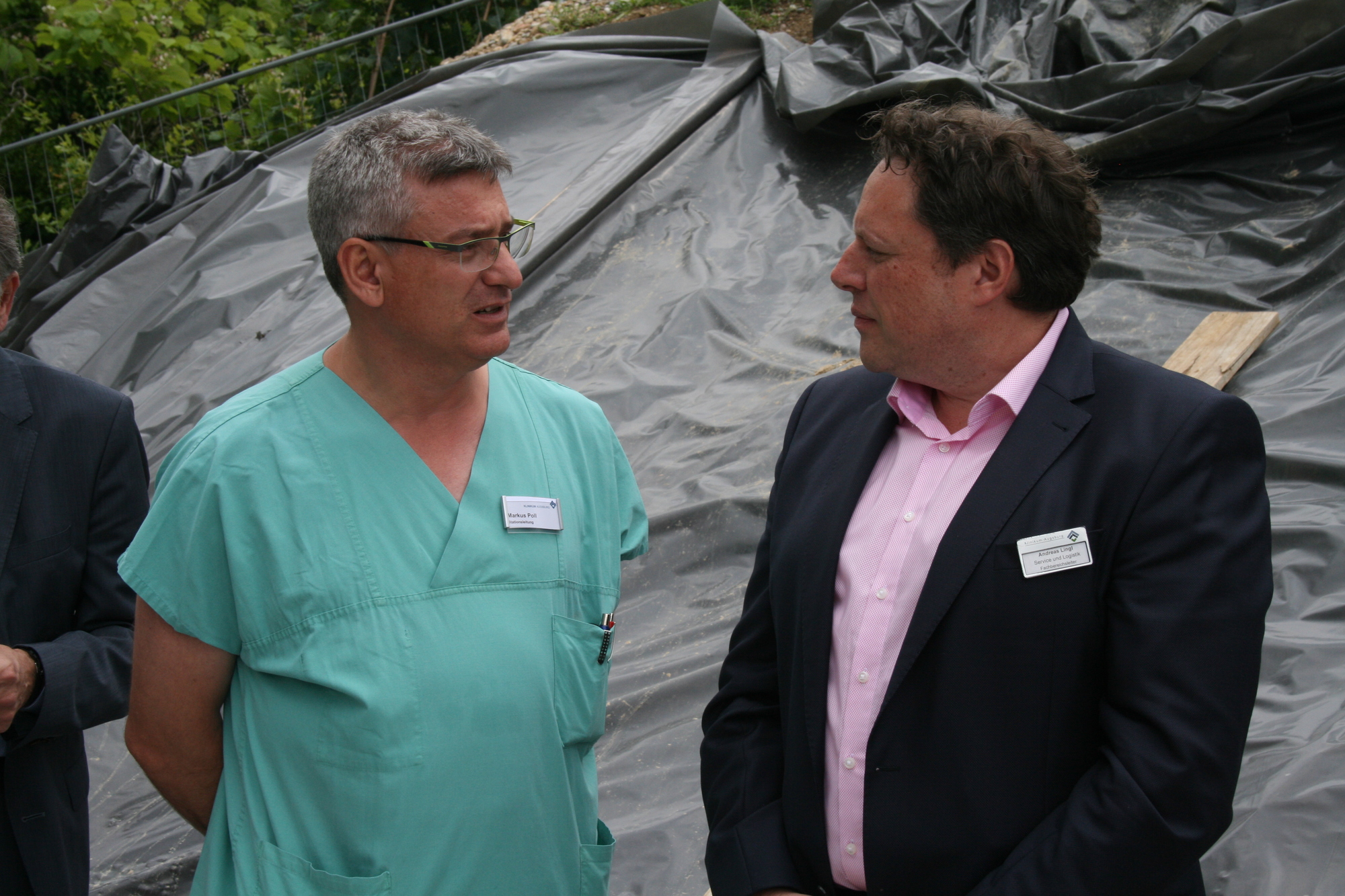 Die Grundsteinlegung für den Klinikum-Anbau West erfolgte am 15. Juil 2016. Foto: B4B WIRTSCHAFTSLEBEN SCHWABEN
