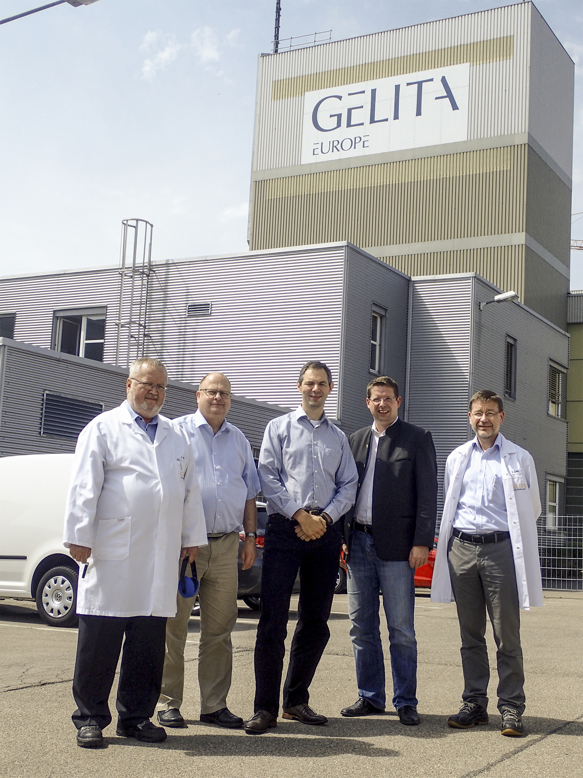 Stephan Stracke besucht GELITA. Foto: GELITA