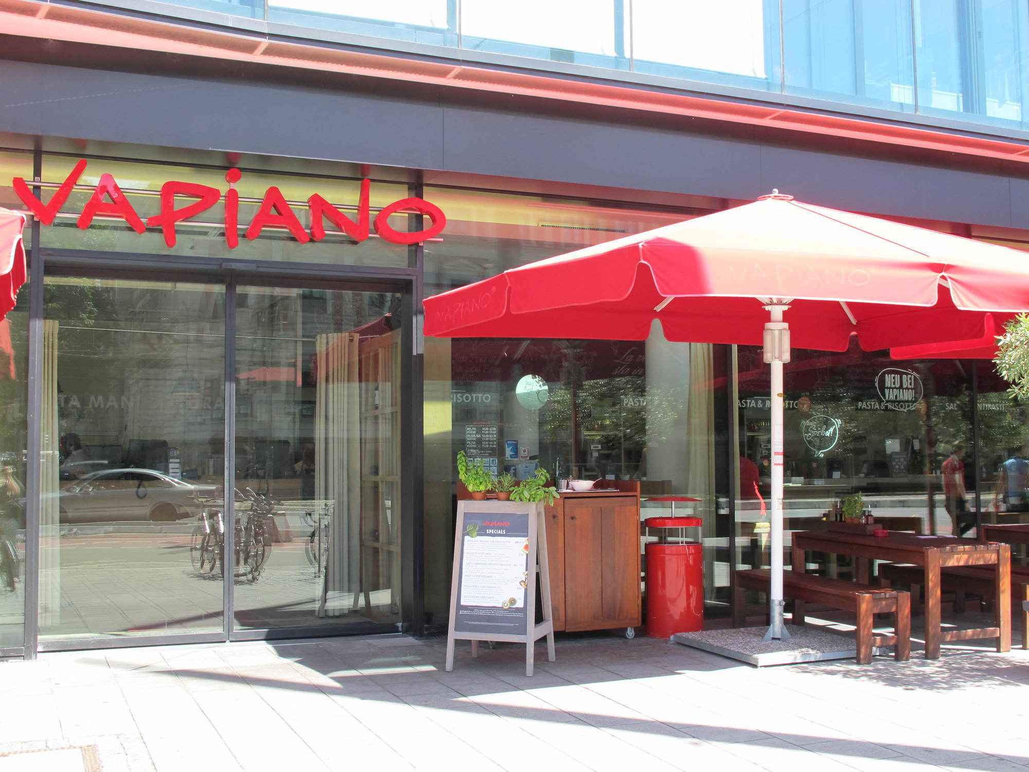Das Vapiano in der Fuggerstraße. Foto: B4B WIRTSCHAFTSLEBEN SCHWABEN