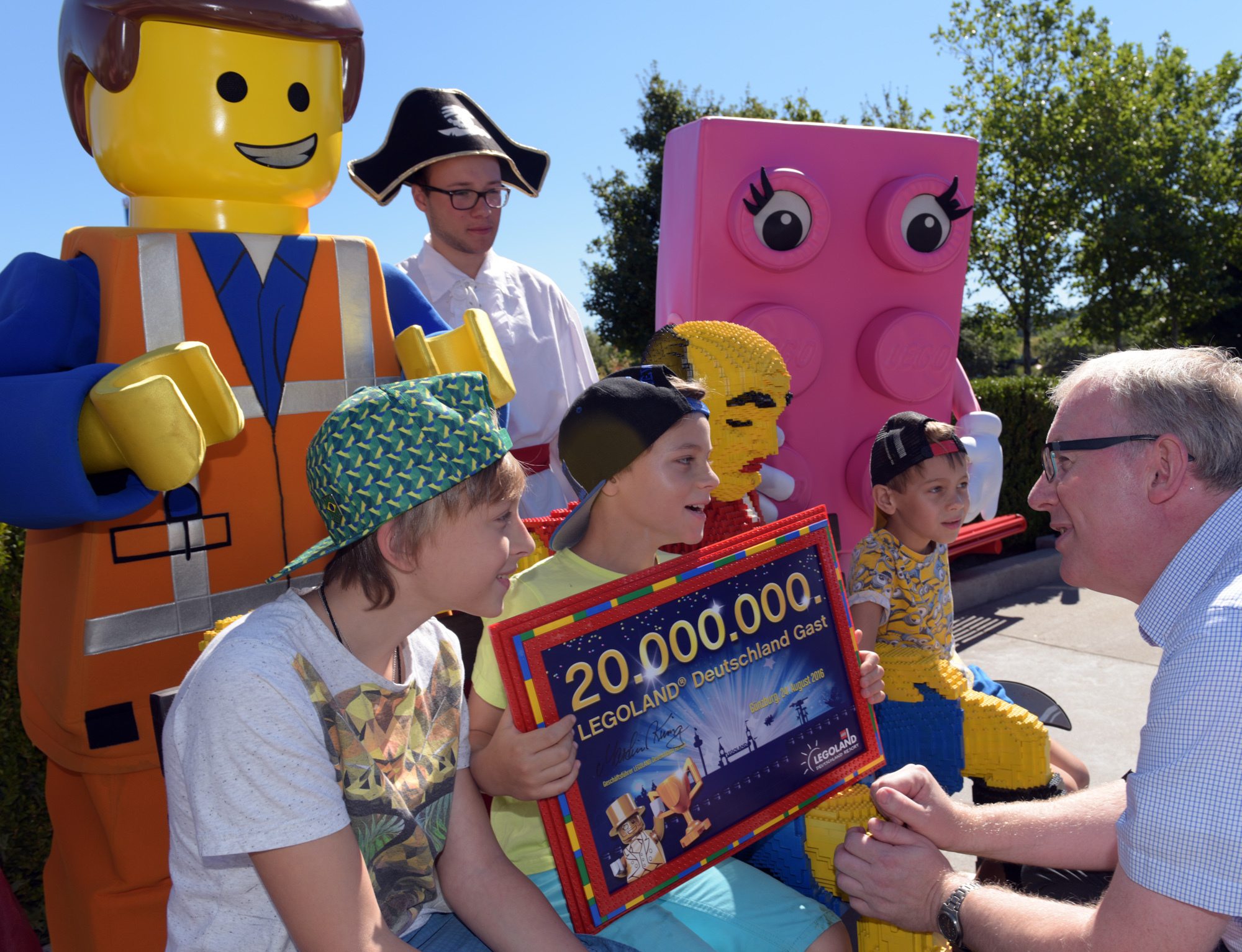 Kürzlich begrüßte das LEGOLAND Deutschland seinen 20-millionsten Besucher. Foto: LEGOLAND Deutschland