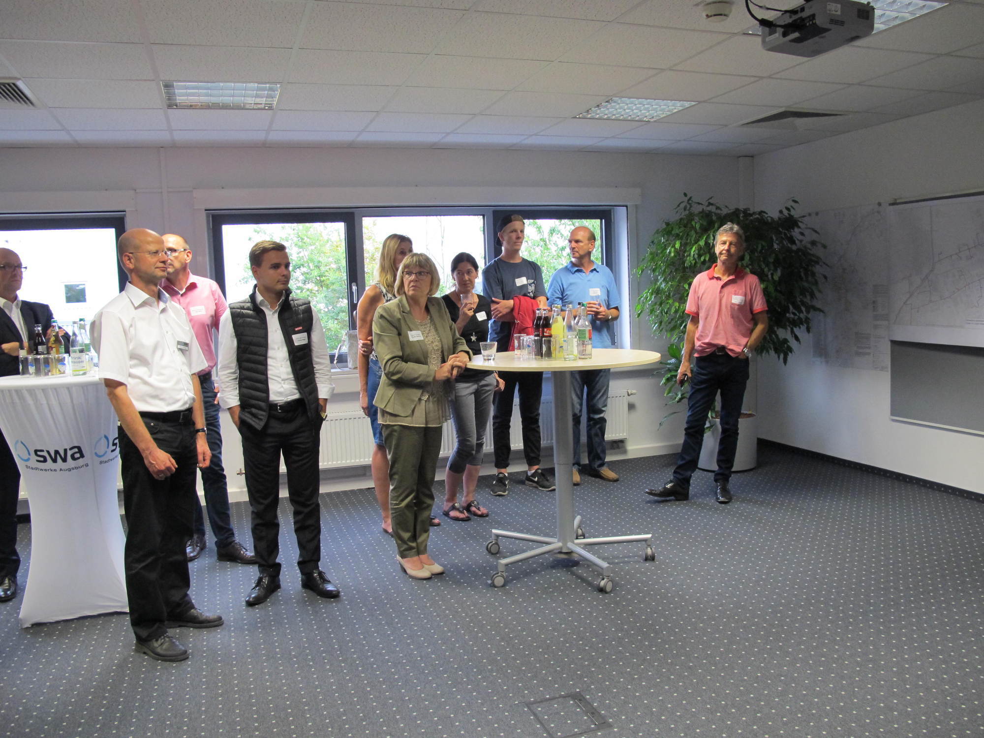 Auf dem Netzwerktreffen der Wirtschaftsförderung bei den swa. Foto: B4B WIRTSCHAFTSLEBEN SCHWABEN