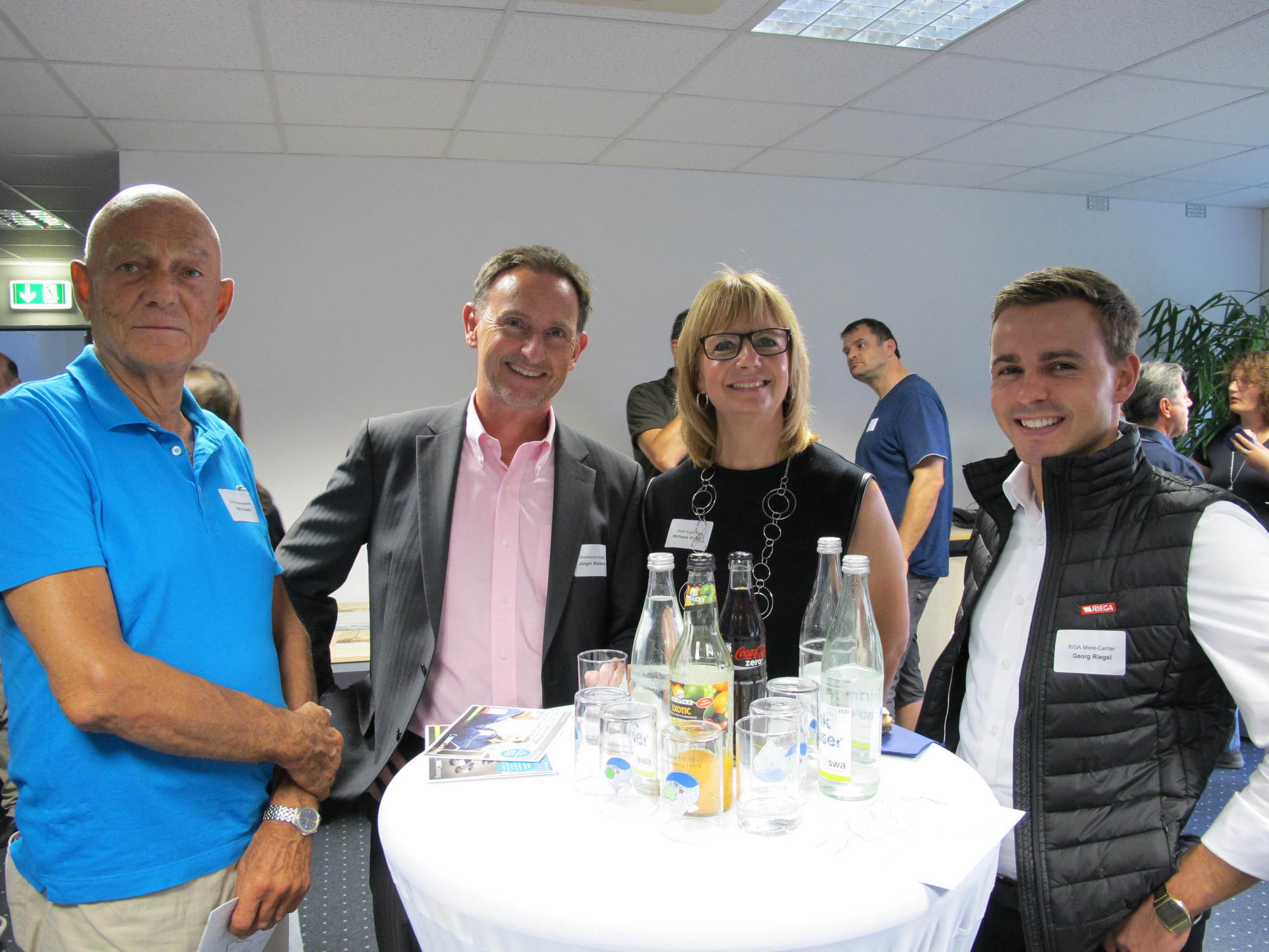 Auf dem Netzwerktreffen der Wirtschaftsförderung bei den swa. Foto: B4B WIRTSCHAFTSLEBEN SCHWABEN