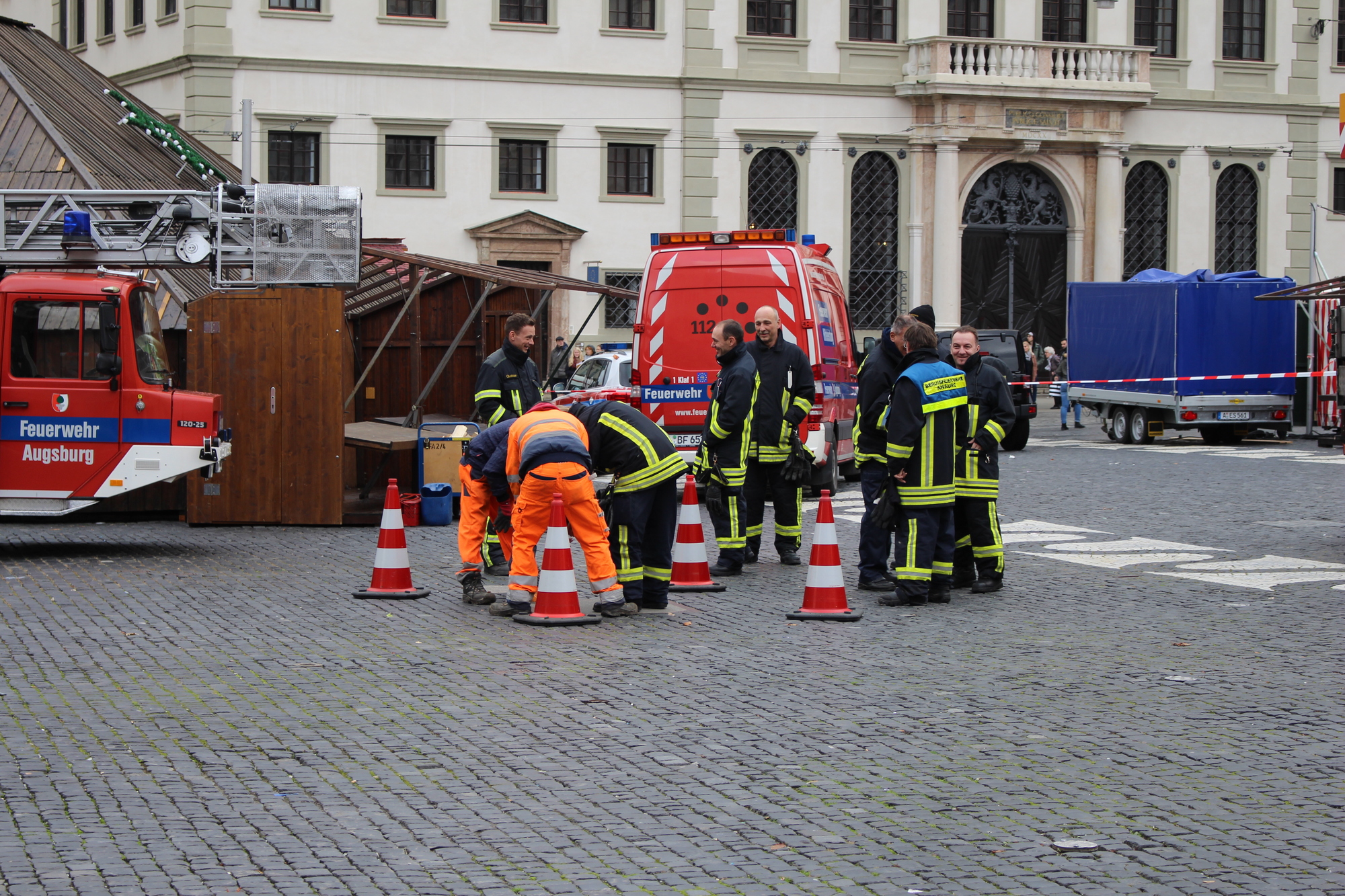 Der Christbaum 2016 in Augsburg. Foto: B4B WIRTSCHAFTSLEBEN SCHWABEN