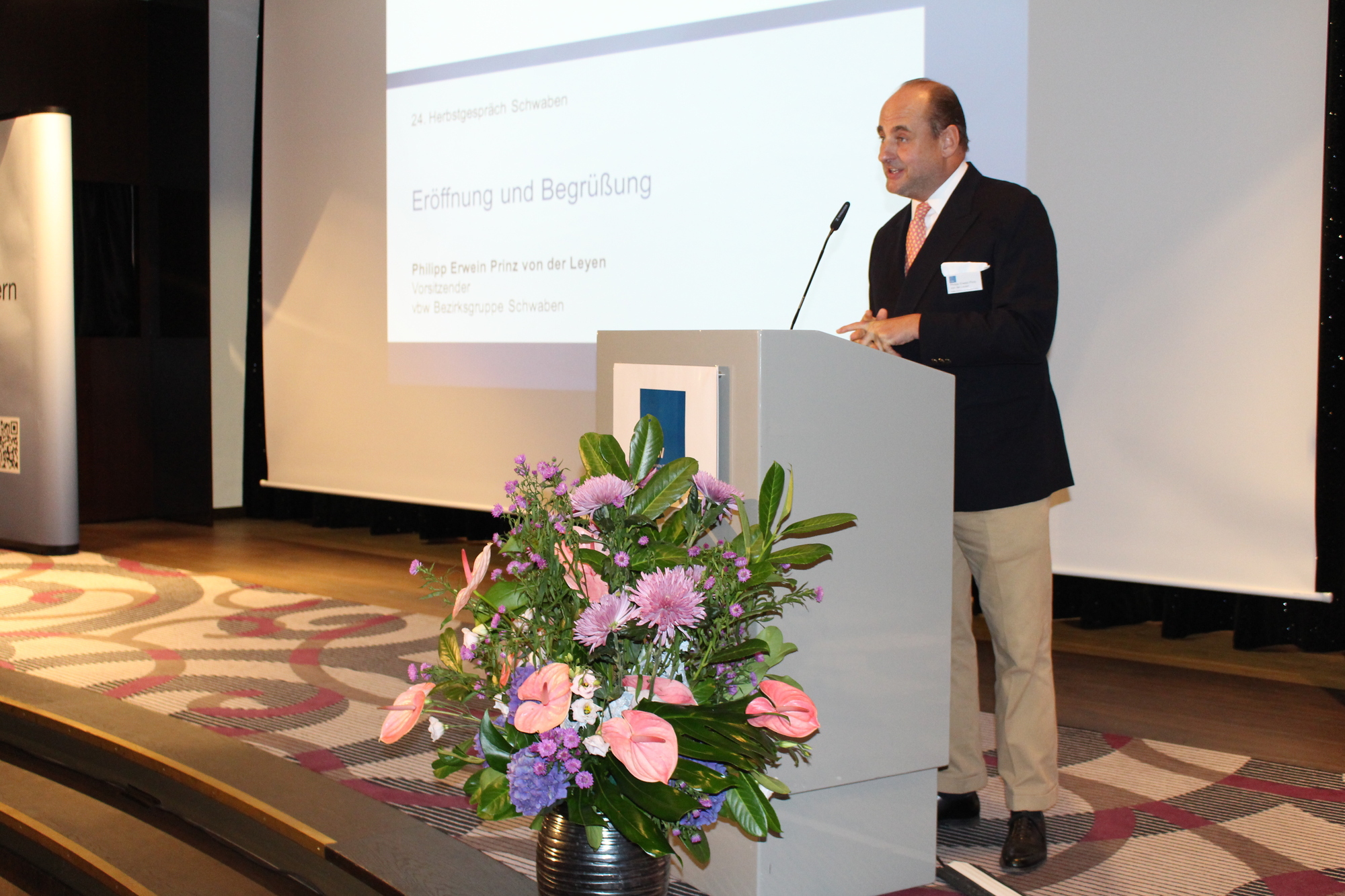 Das 24. vbw Herbstgespräch Schwaben fand am 9. November 2016 statt. Foto: B4B WIRTSCHAFTSLEBEN SCHWABEN