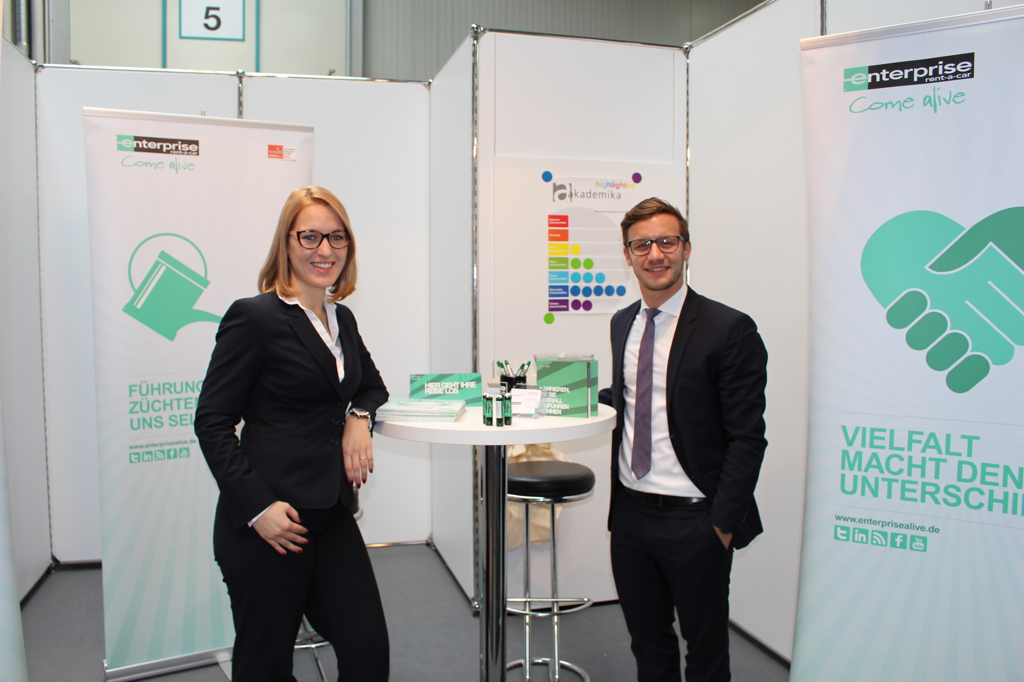 Die Aussteller der 6. akademika in Augsburg. Foto: B4B WIRTSCHAFTSLEBEN SCHWABEN