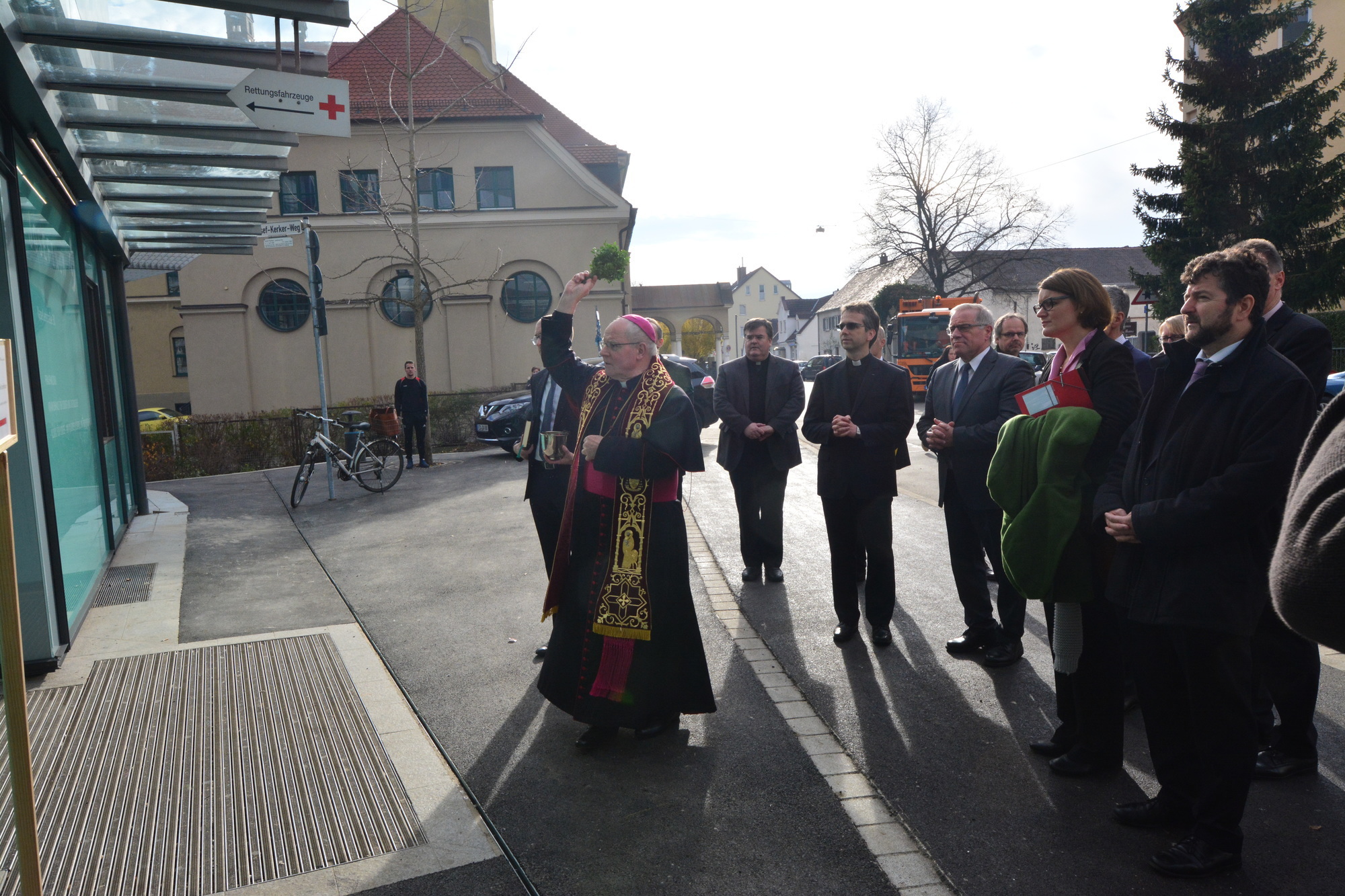 Die Einweihungs-Feier des neuen Hauptgebäudes am Josefinum. Foto: KJF / Winfried Karg