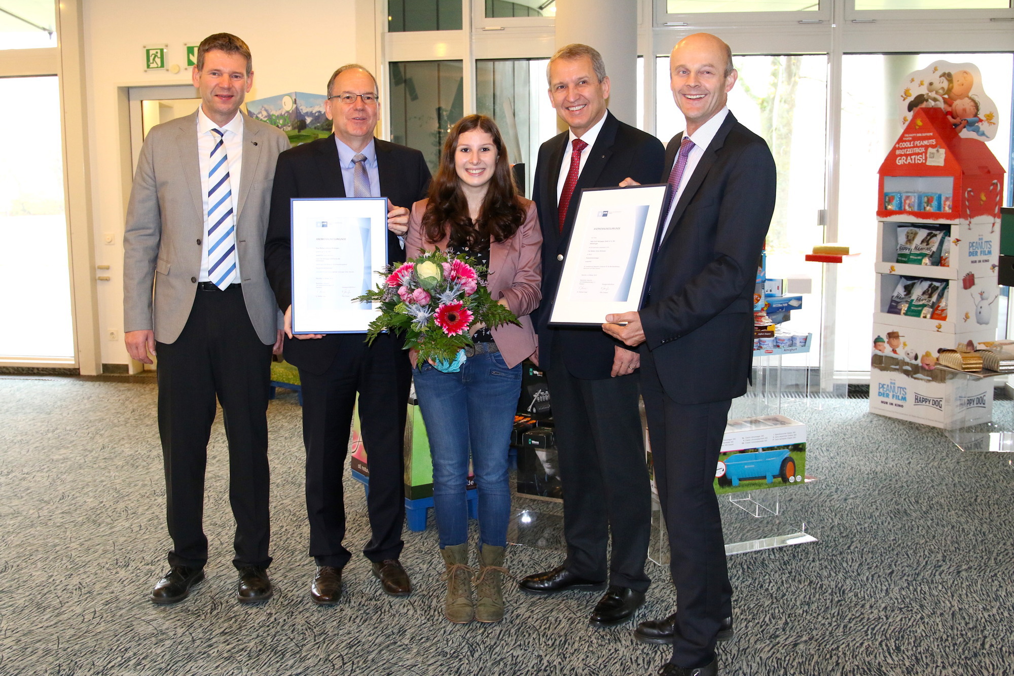 Oliver Bohr, Markus Anselment, Barbara Verena Weikmann, Bernhard Ruffing, Hans Kolb und Horst Varschen. Foto: Dunja Schütterle