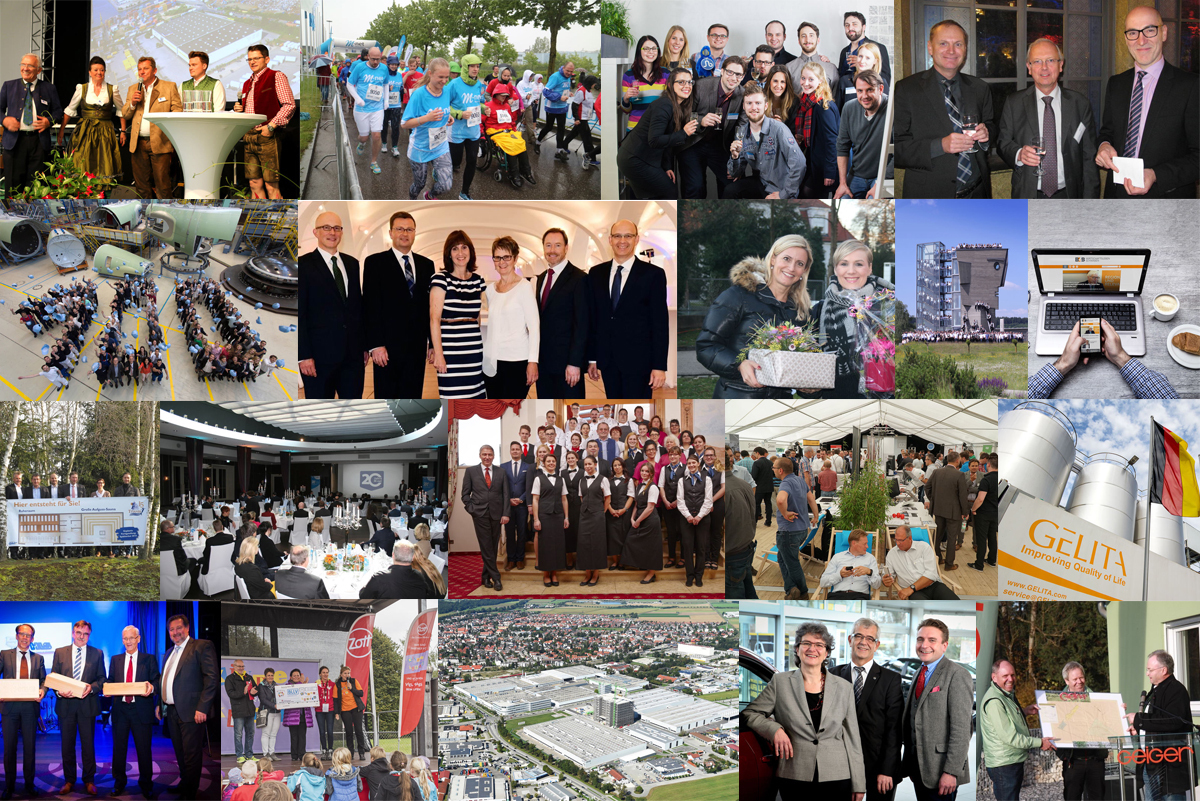Foto-Collage: B4B WIRTSCHAFTSLEBEN SCHWABEN