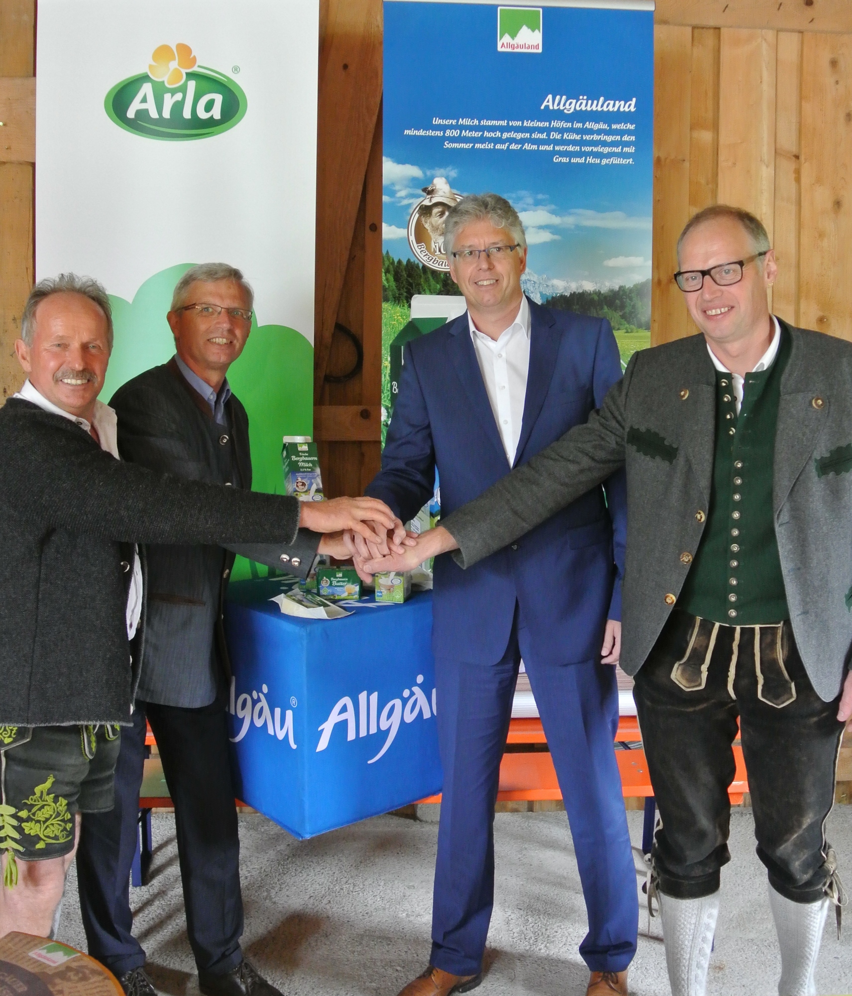 Dietmar Stoll, Bernhard Joachim, Jörg van Loock und Hubert Rupp. Foto: Allgäu GmbH