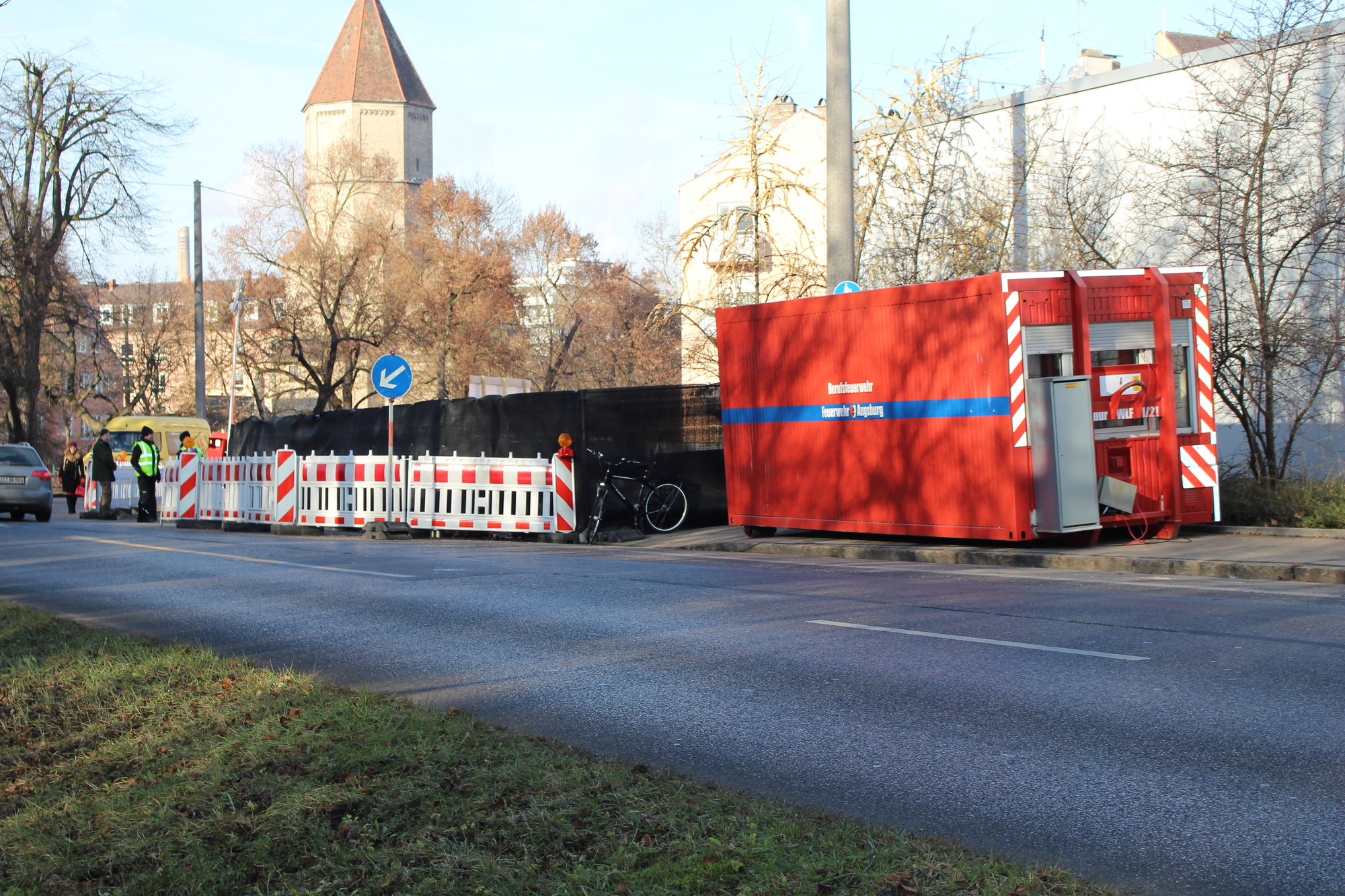 Hier wurde bei Bauarbeiten die Fliegerbombe entdeckt. Foto: B4B WIRTSCHAFTSLEBEN SCHWABEN