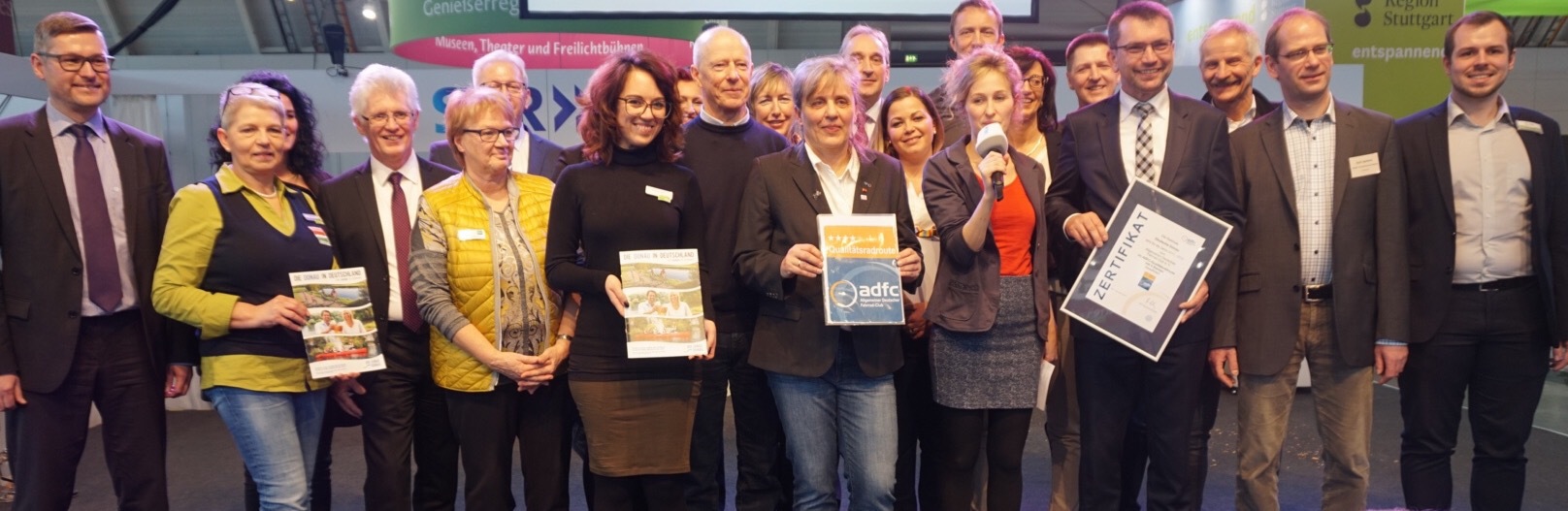 Gruppenfoto der Arbeitsgemeinschaft Deutsche Donau. Foto: Donautal-Aktiv e.V.