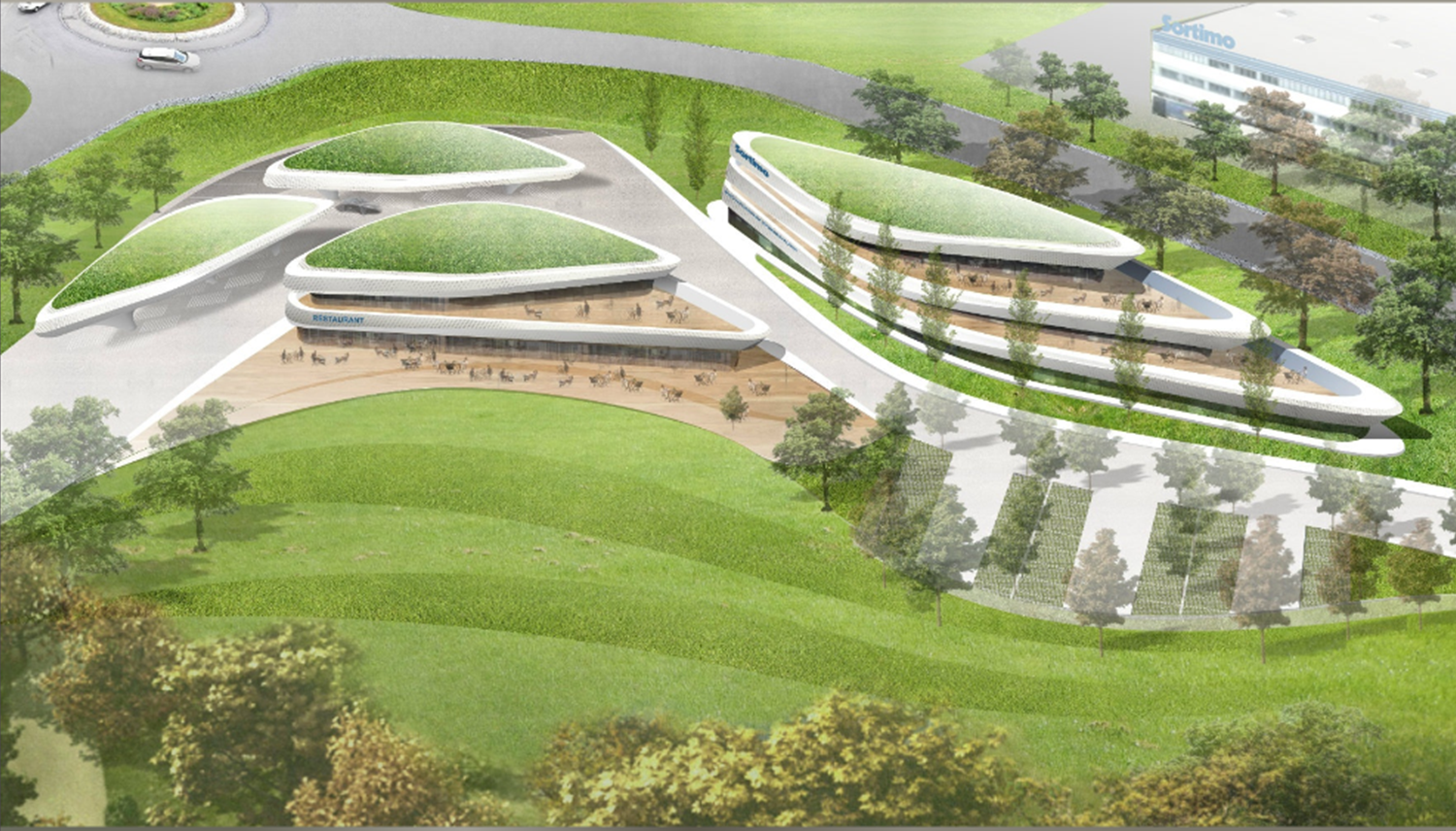 So soll der Sortimo Innivationspark aussehen. Foto: Wunderle + Partner Architekten