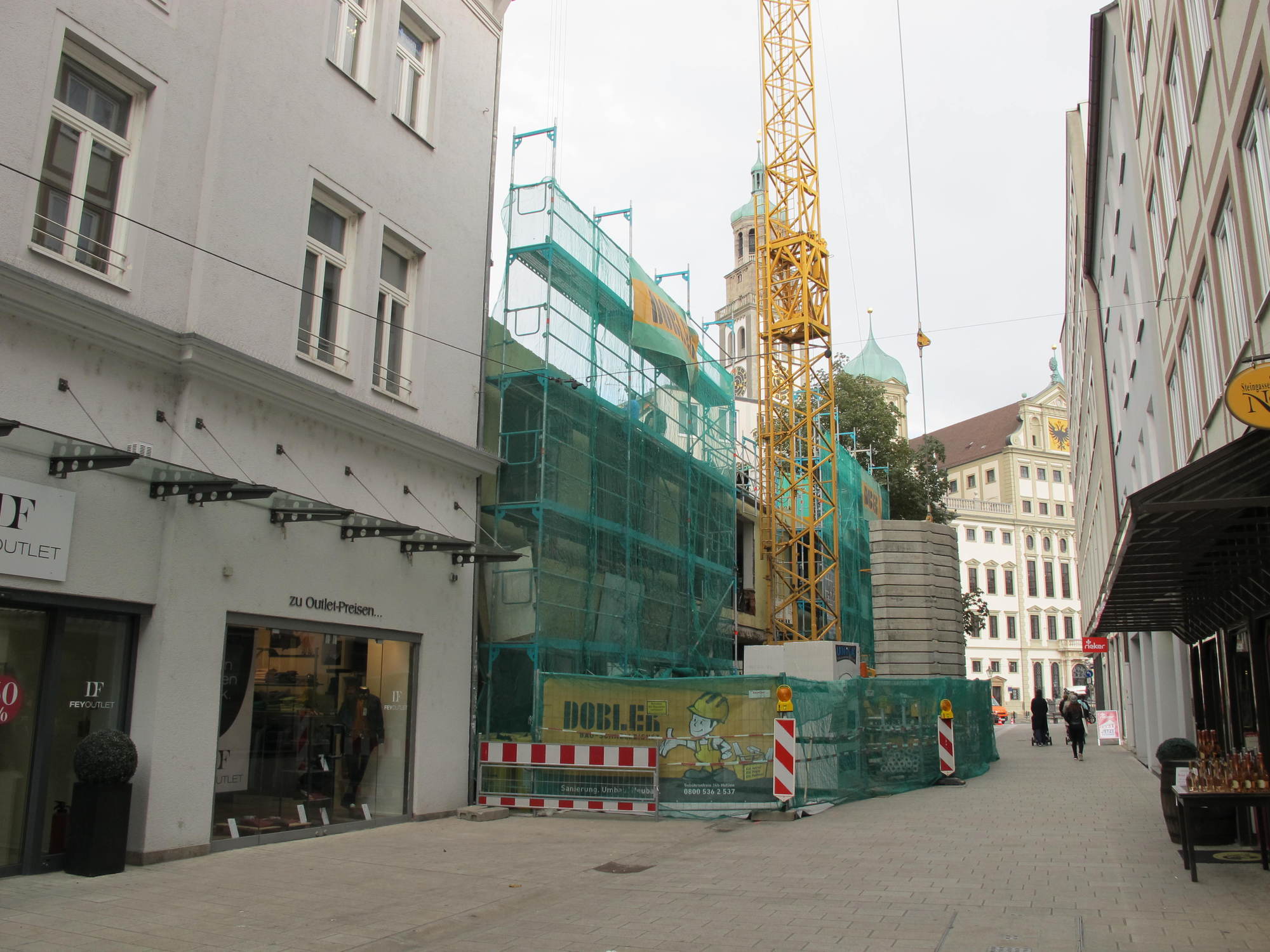 Das Eckhaus in der Steingasse. Foto: Iris Zeilnhofer/B4B WIRTSCHAFTSLEBEN SCHWABEN