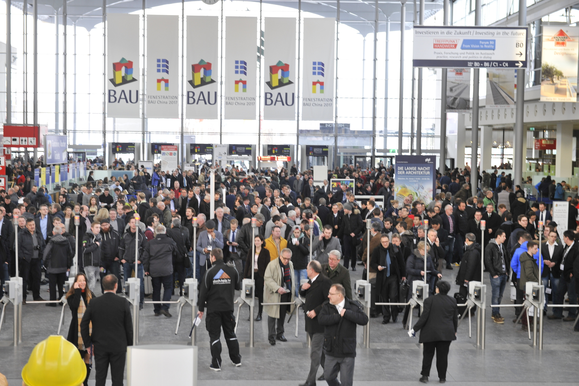 Die Weltleitmesse BAU fand vom 16. bis 21. Janaur 2017 in München statt. Foto: Messe München