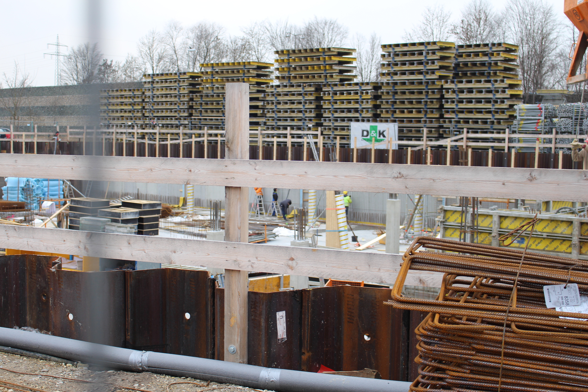 Die Baustelle des Sheridan-Towers in Augsburg/Pfersee. Foto: Rebecca Weingarten/B4B WIRTSCHAFTSLEBEN SCHWABEN
