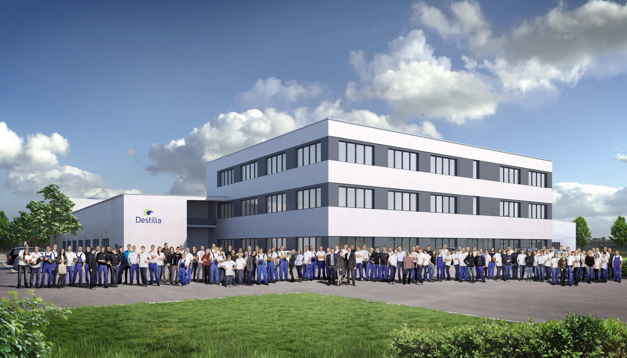 So soll das neue Produktions- und Innovations-Center aussehen. Foto: Destilla GmbH