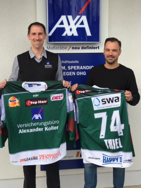 Alexander Koller und Thomas Maier von der AXA Geschäftsstelle Krumm, Sperandio & Kollegen oHG. Foto: privat