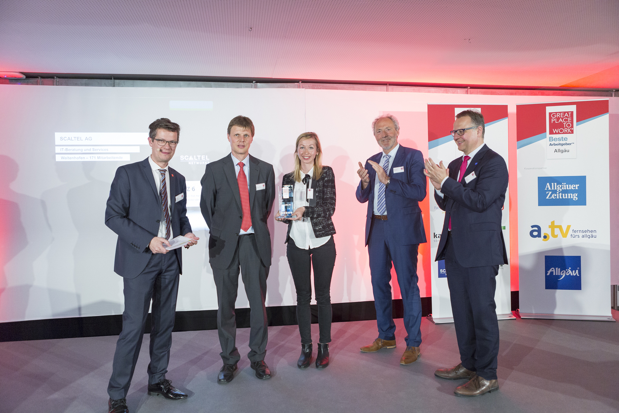 SCALTEL bei der Preisverleihung zum Great Place to Work. Foto: SCALTEL
