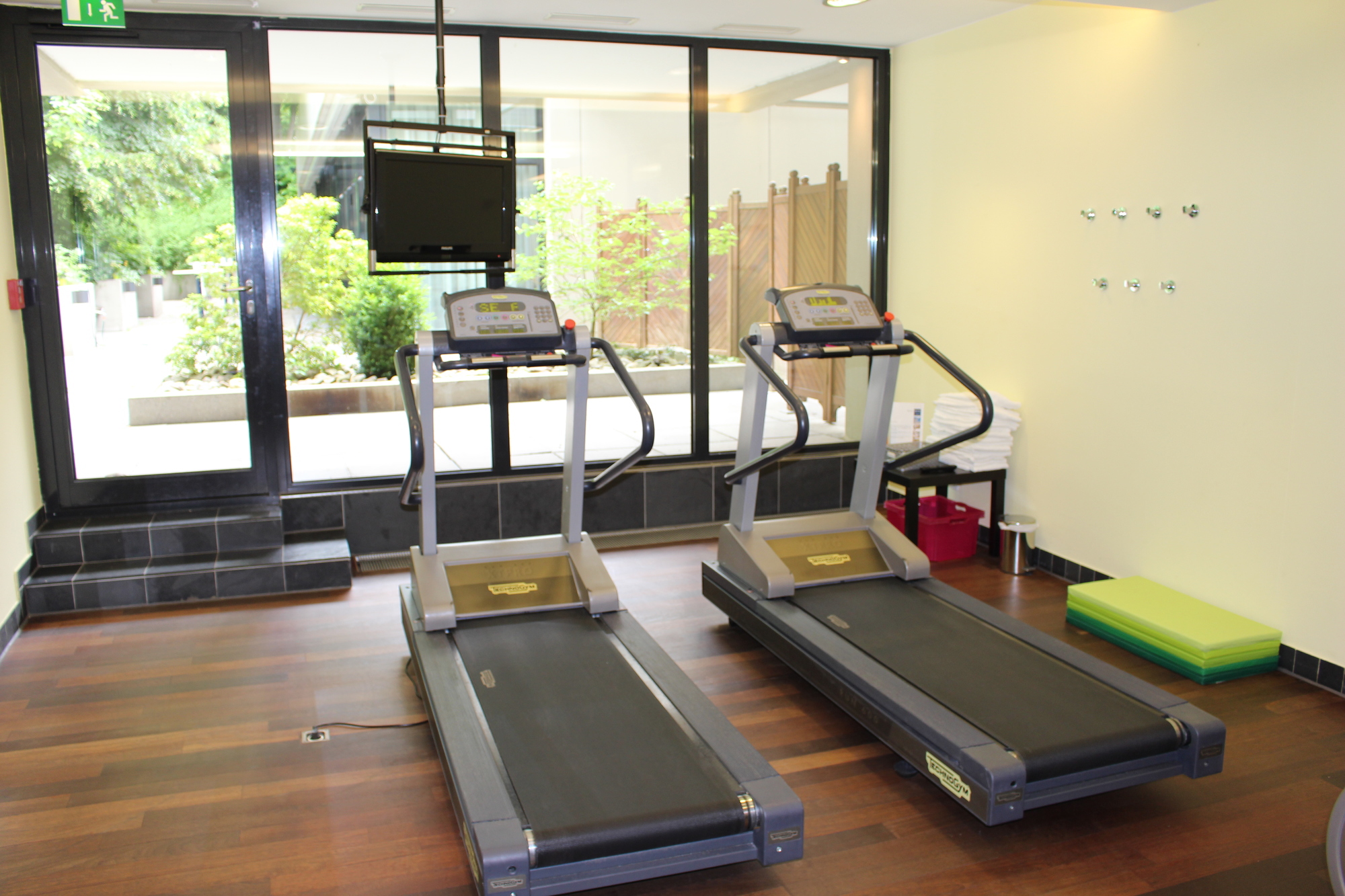 Der Fitnessraum.