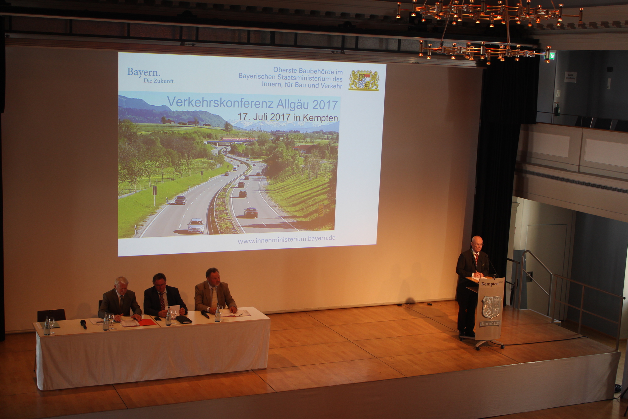 Auf der Allgäuer Verkehrskonferenz am 17. Juli 2017. Foto: Staatliches Bauamt Kempten