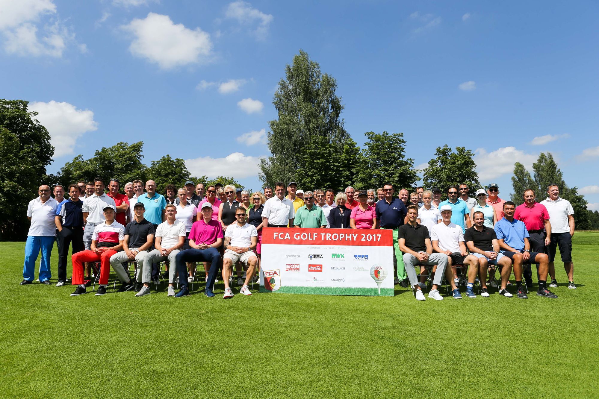 Die Profis des FC Augsburg zu Gast beim Golfclub Augsburg. Foto: Golfclub Augsburg