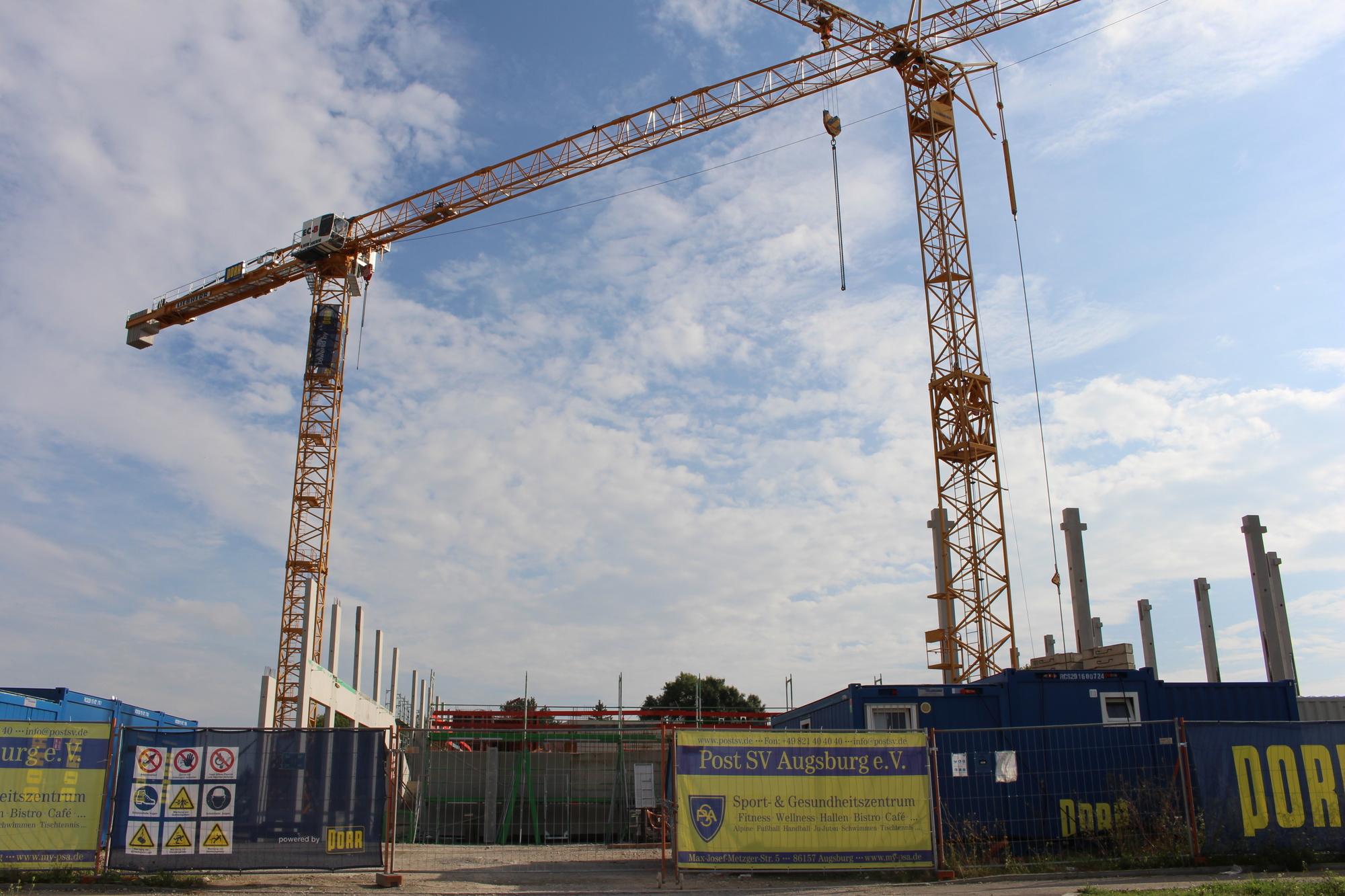 Die Grundsteinlegung für das 14 Millionen Euro teure Projekt fand im Mai 2017 statt.