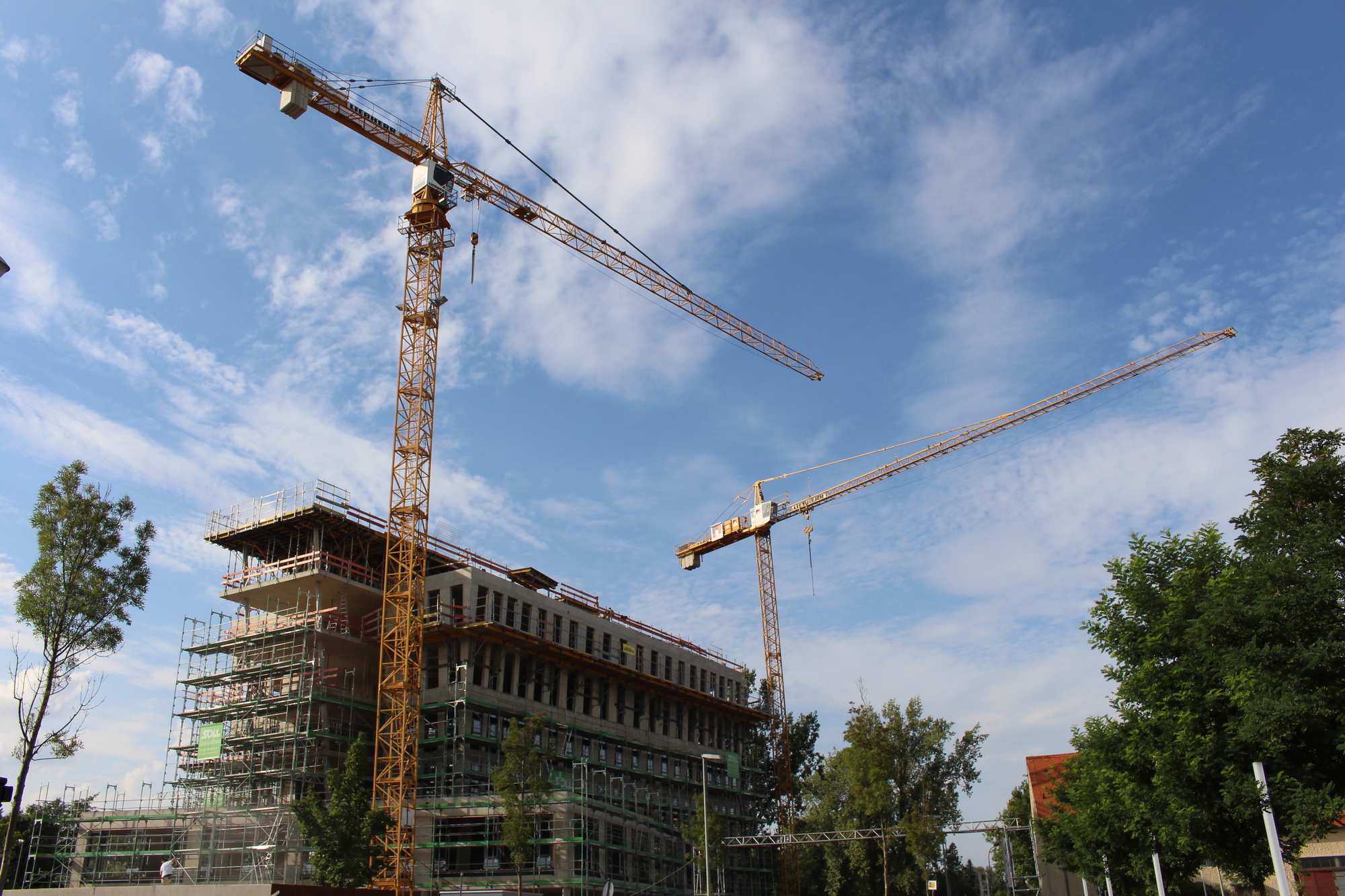 Die Grundsteinlegung für den Neubau fand Ende März 2017 im feierlichen Rahmen statt.