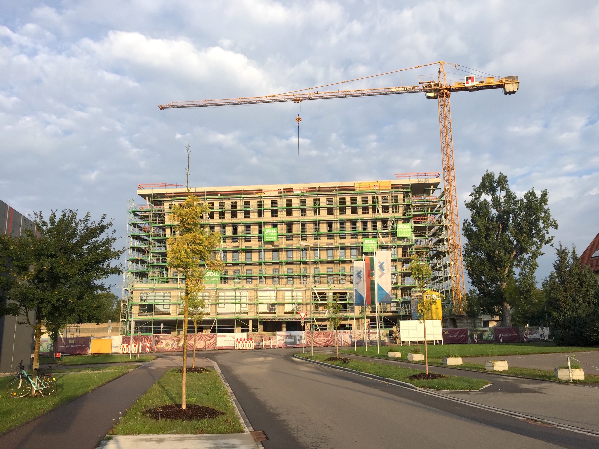 Der noch im Bau befindliche Sheridan Tower. Foto: KRAGLER Immobilien GmbH