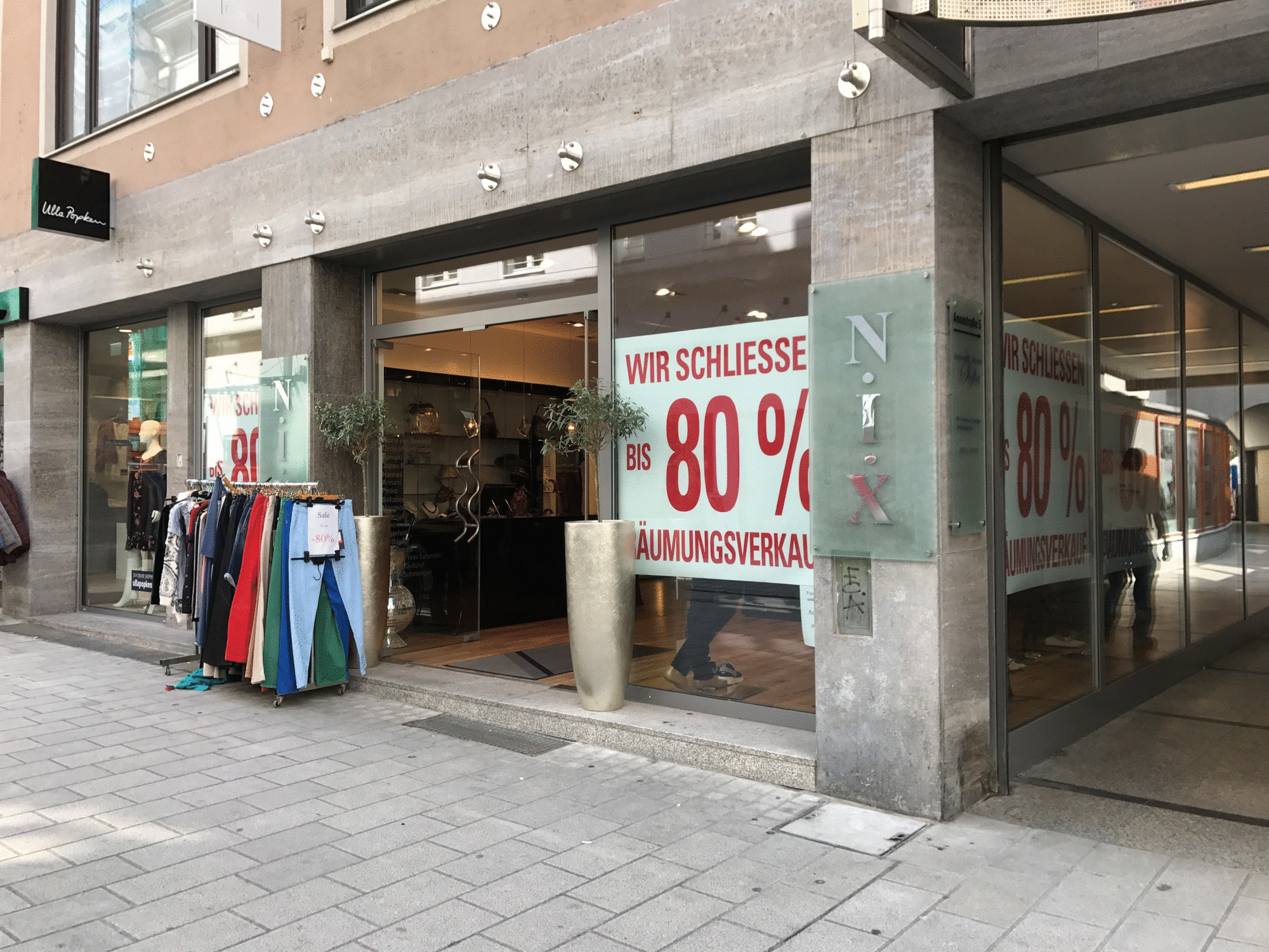 Die Boutique NIX schließt. Foto: B4B WIRTSCHAFTSLEBEN SCHWABEN