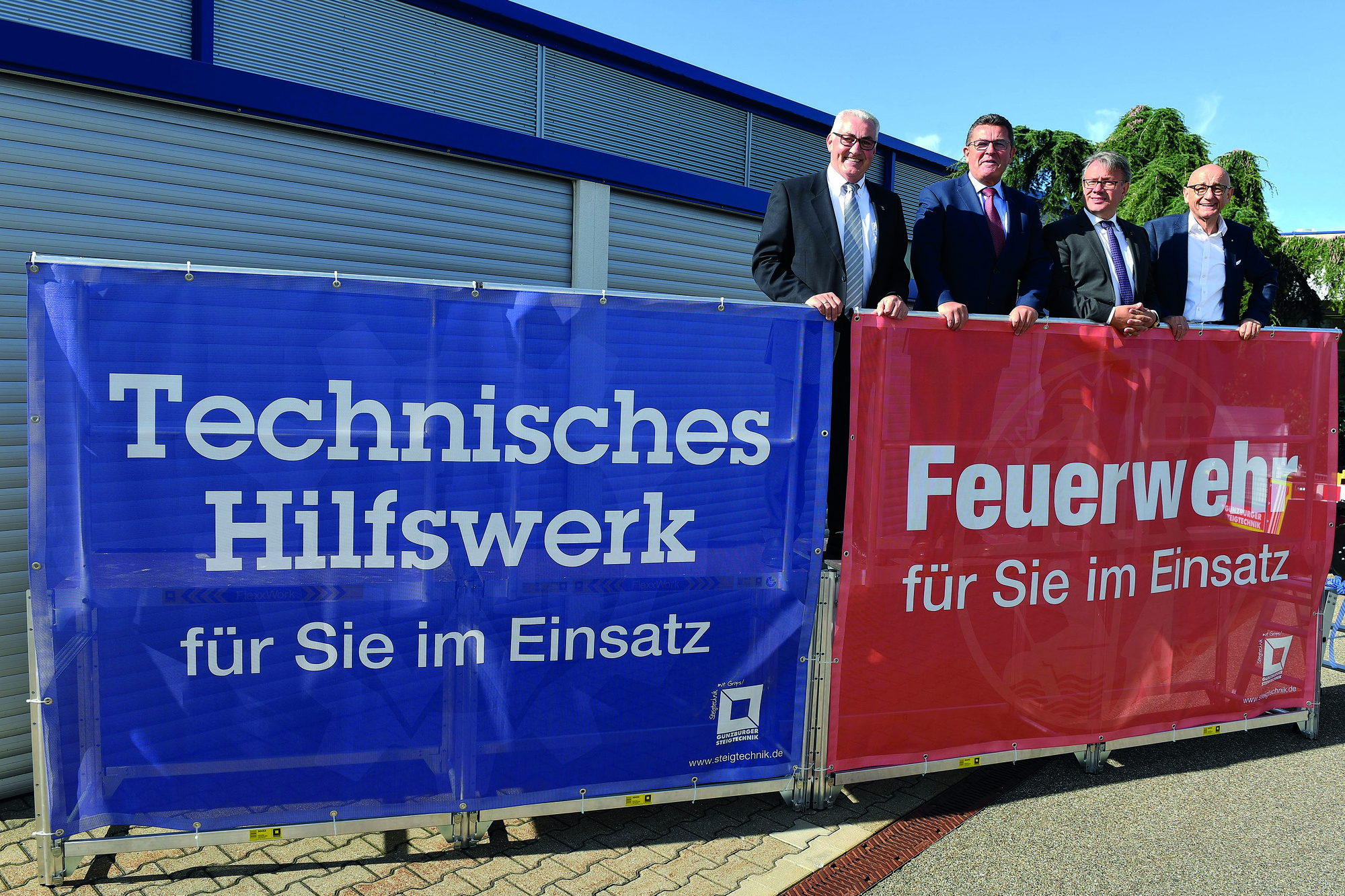 Der neue Unfallsichtschutz. Foto: Günzburger Steigtechnik