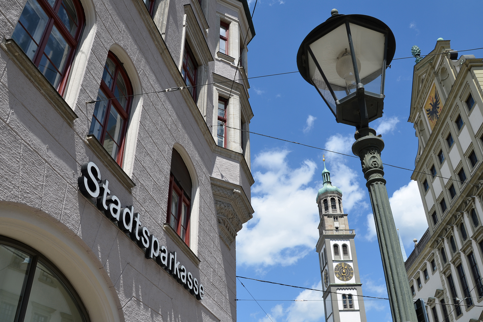 Der Standort am Rathausplatz. Foto: Stadtsparkasse