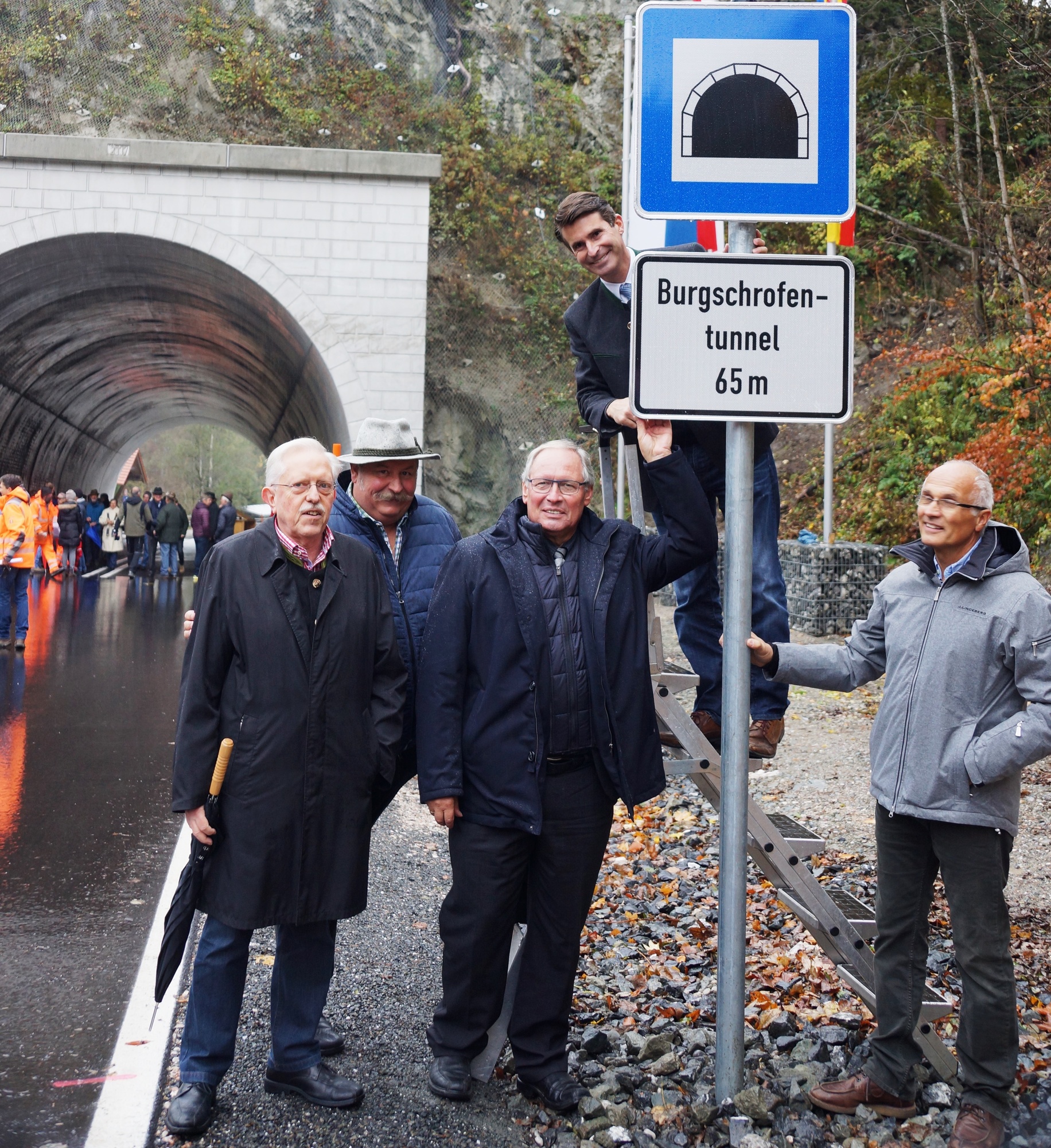 Eberhard Rotter, Konrad Kienle, Anton Klotz, Eric Beißwenger und Peter Stehle. Foto: Landratsamt Oberallgäu