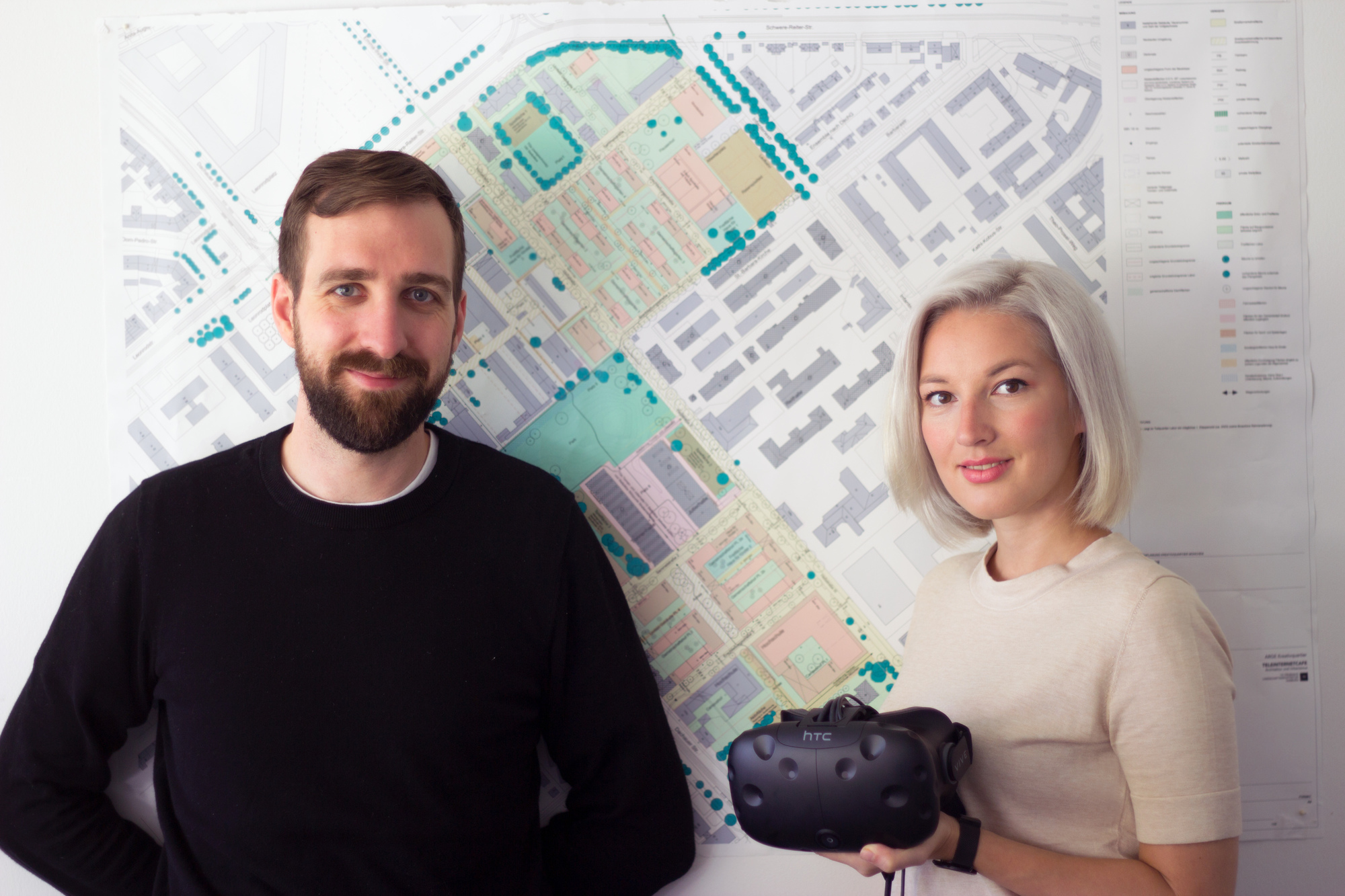 Joachim Sommer und Katharina Kasarinow stehen kurz vor der Gründung ihres Startups. Foto: Not Yet Visible
