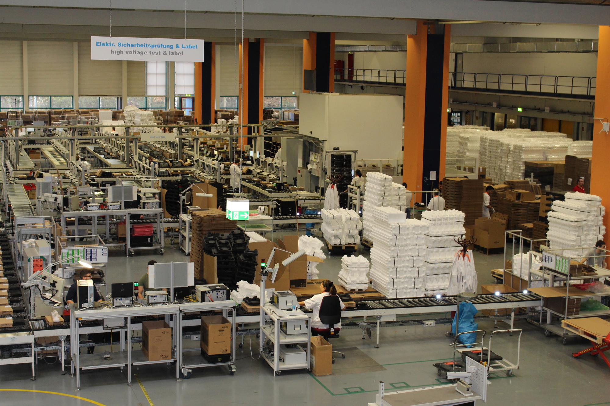 Alle Geräte, die die Produktion verlassen, werden sorgfältig geprüft.