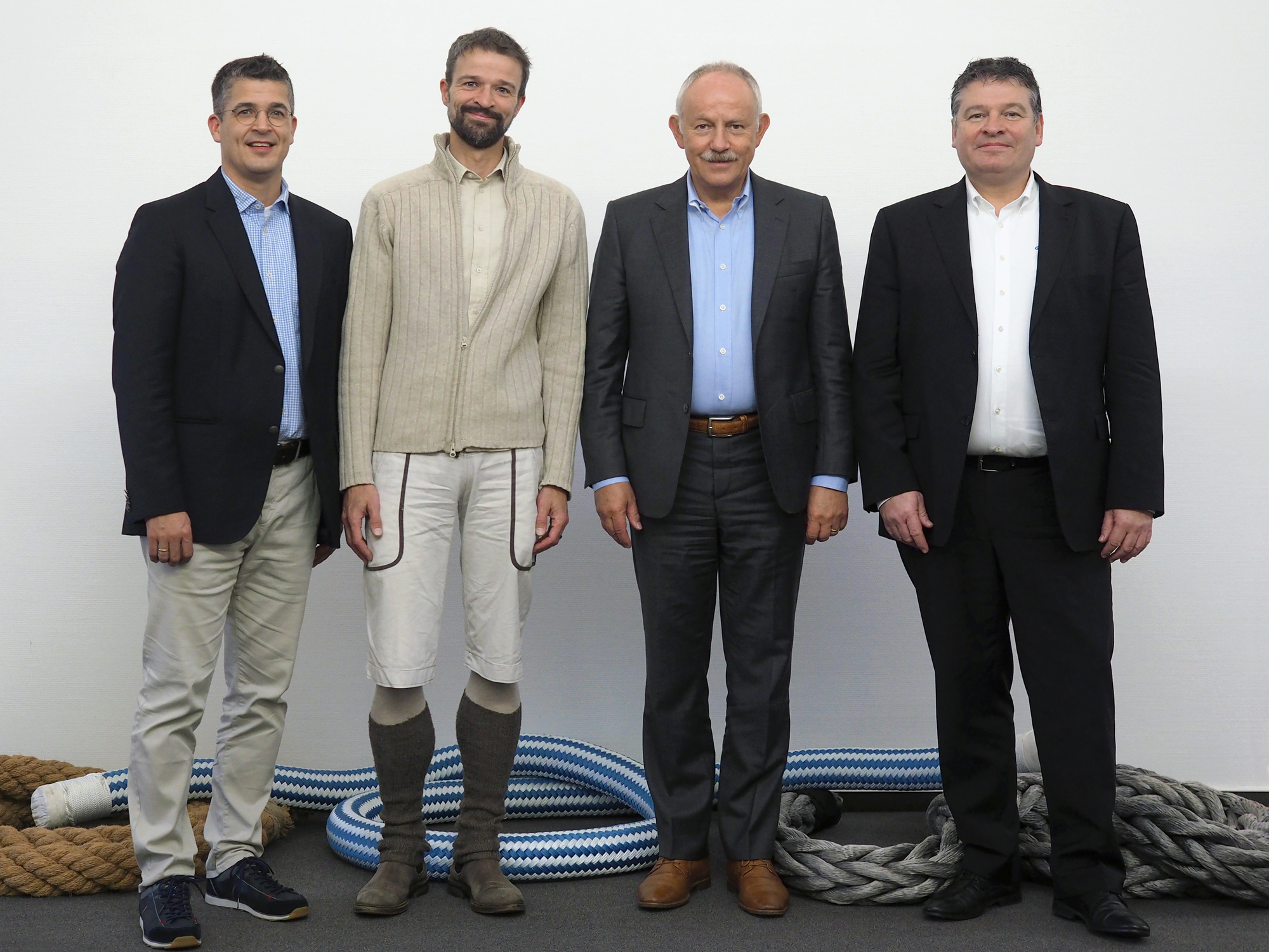 Thomas Schlätzer, Jan Paul, Gerhard Pfeifer und Klaus Walther. Foto: Pfeifer Gruppe